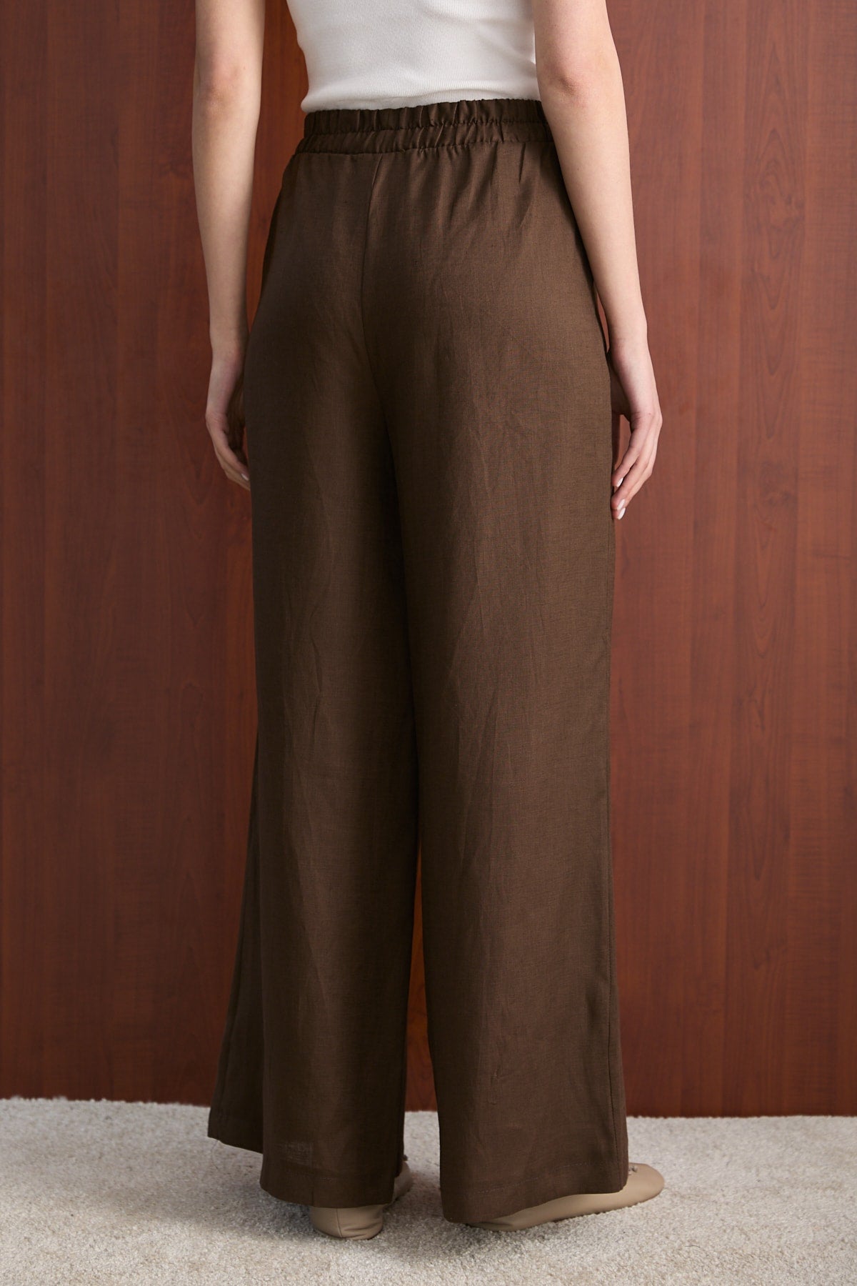 Keten Pantolon 32-2765-1 Kadın Pantolon