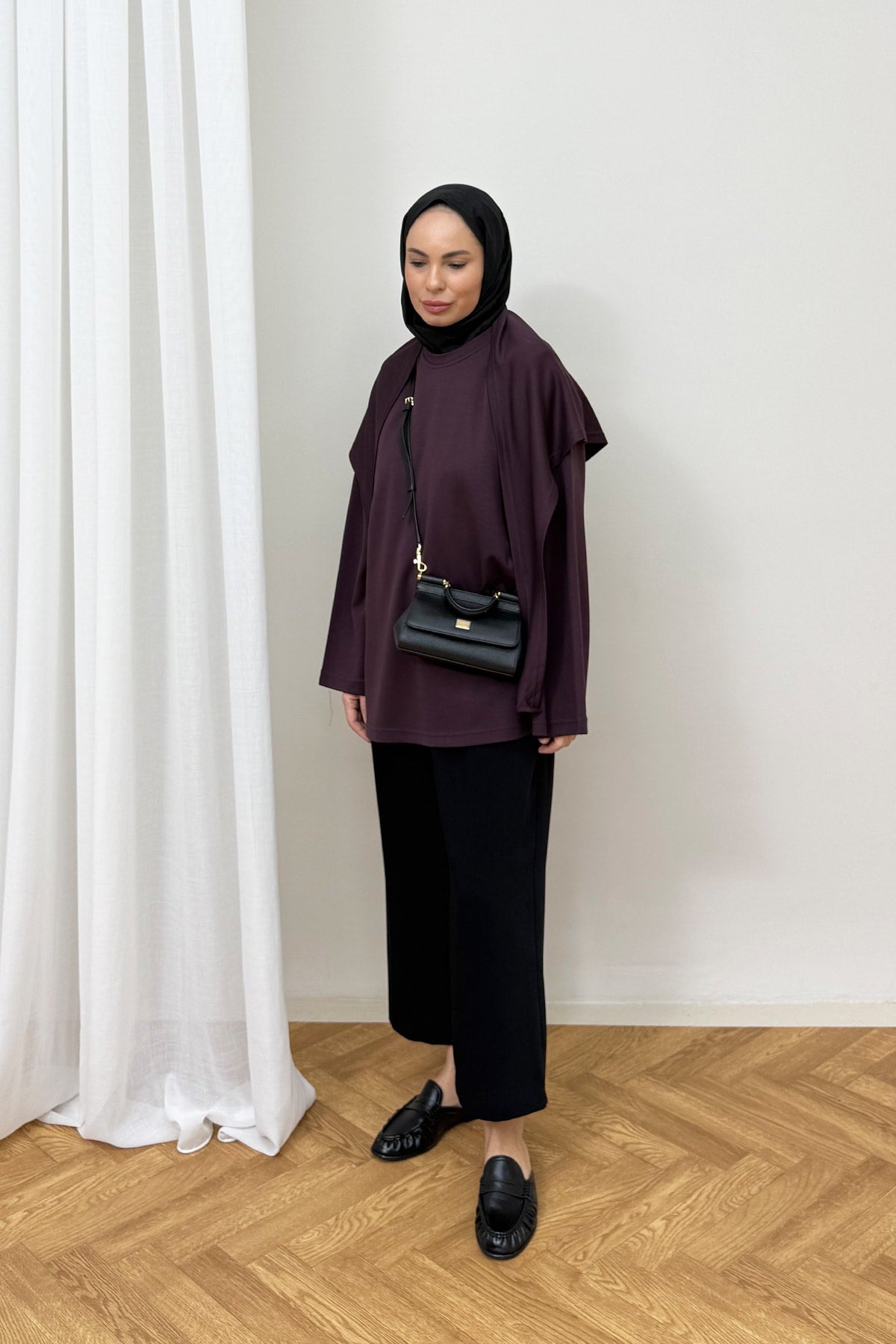Şal Detaylı Tunik 3-4585