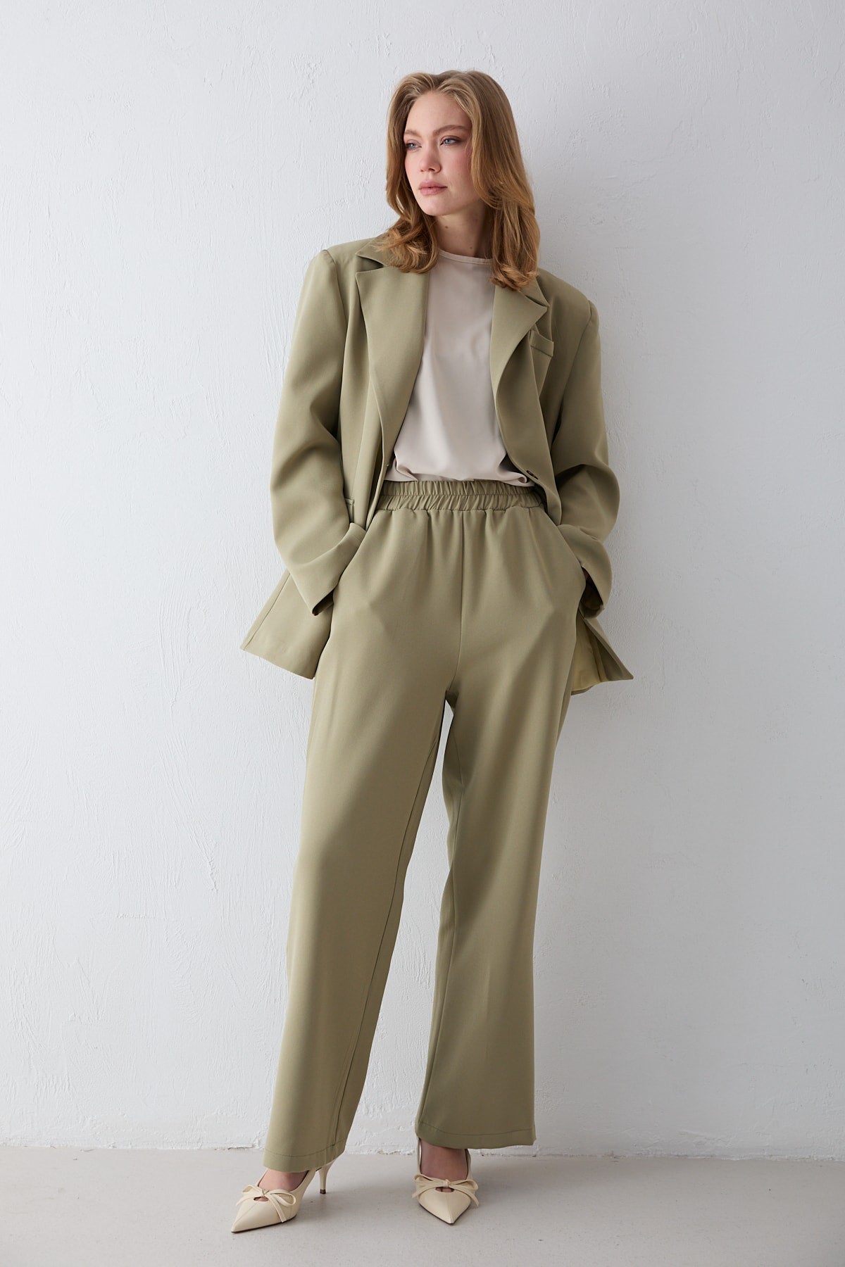 Oversize Ceketli Takım 32-2734