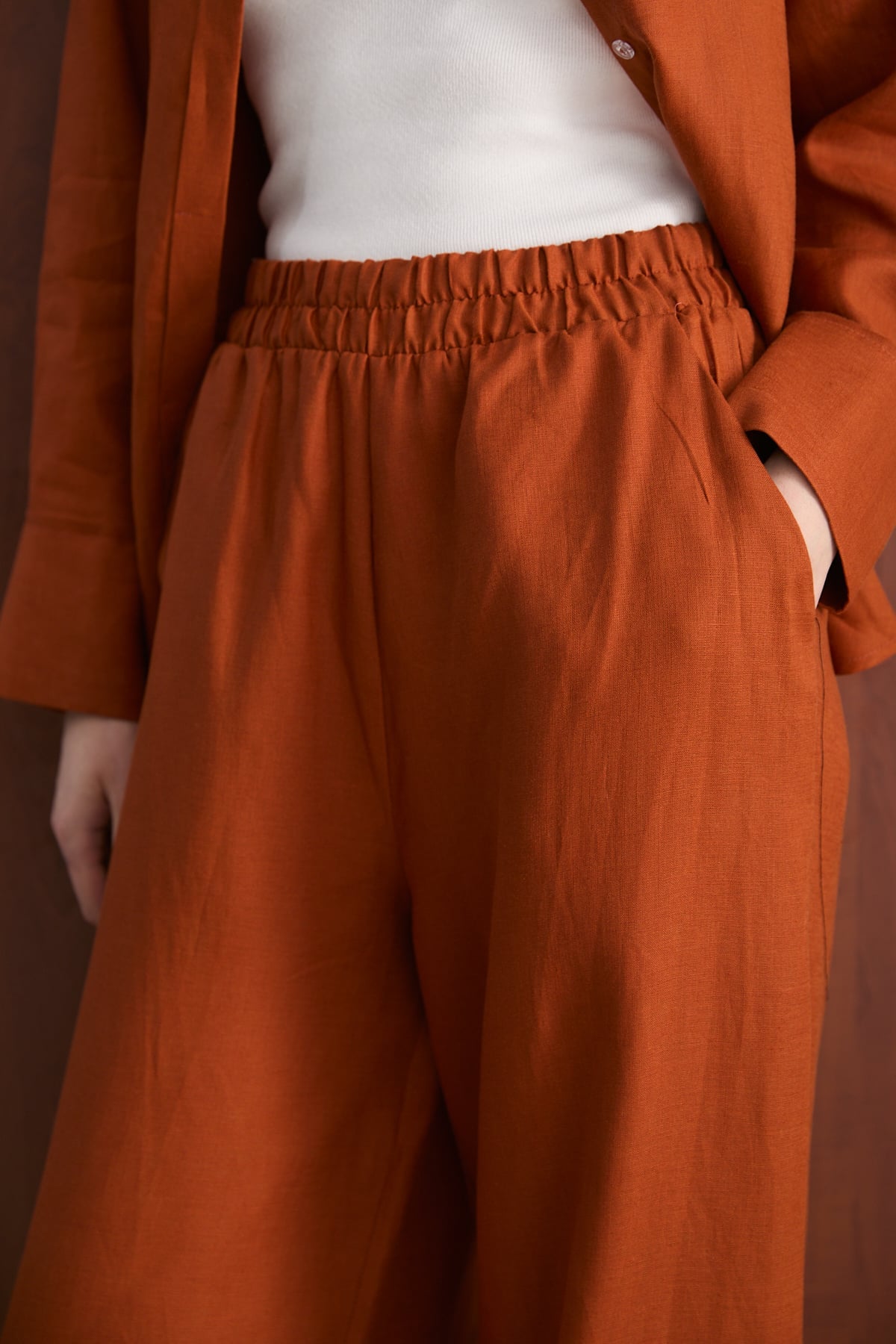 Keten Pantolon 32-2765-1 Kadın Pantolon
