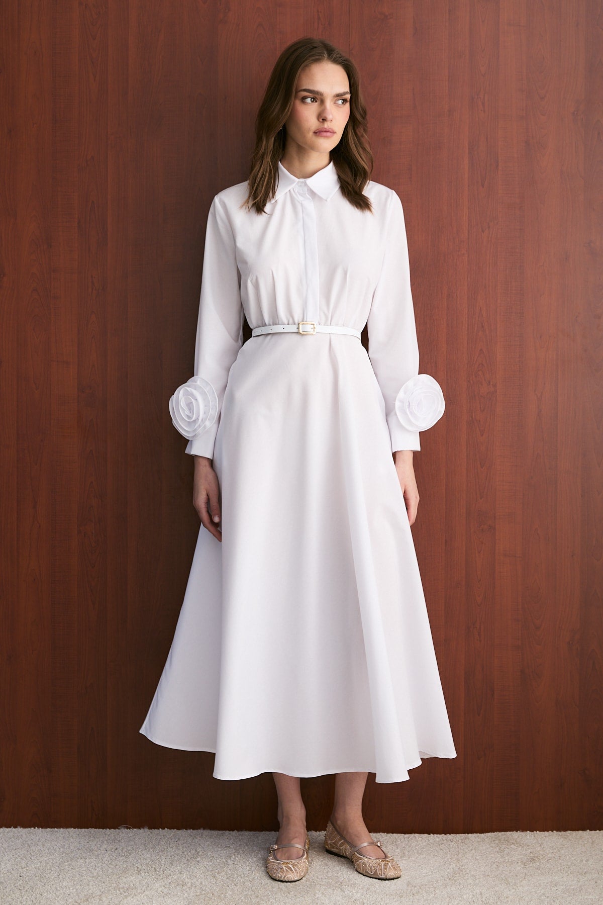 Poplin Elbise 32-2739