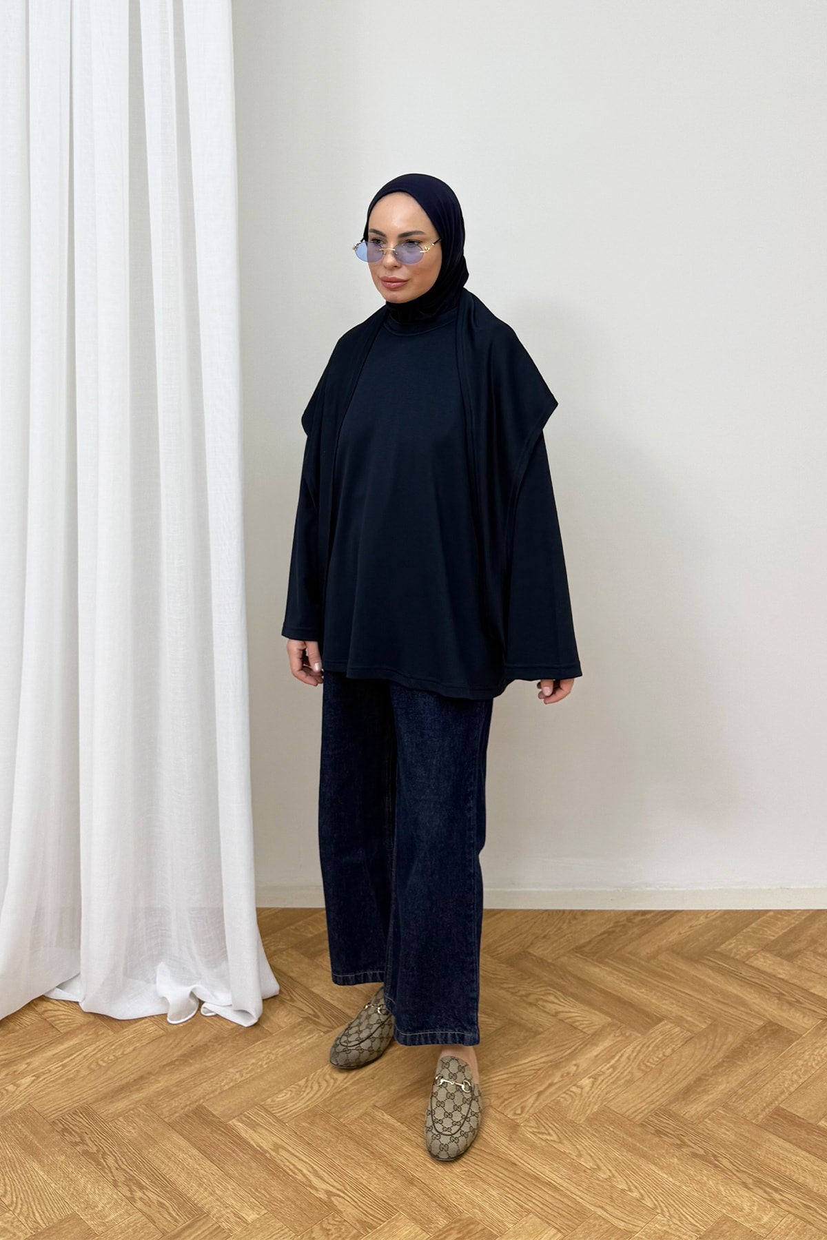 Şal Detaylı Tunik 3-4585