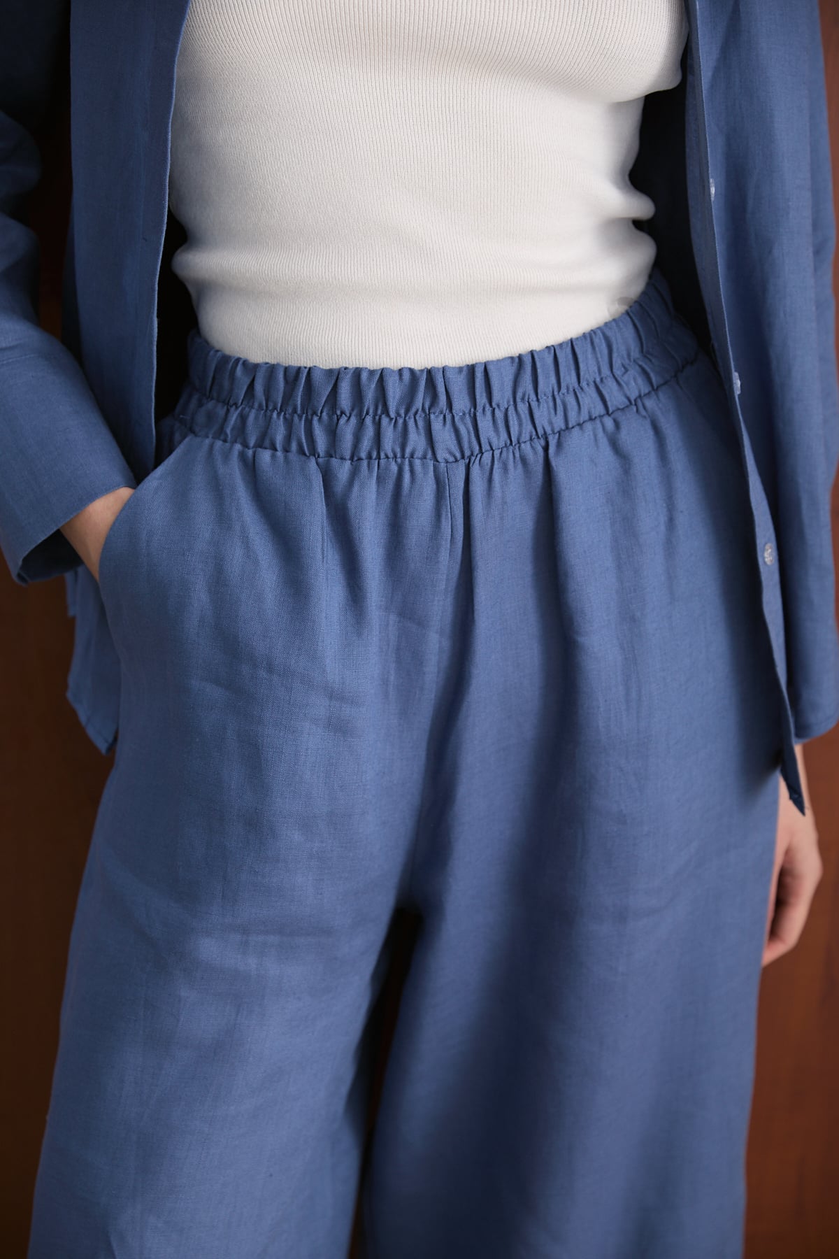 Keten Pantolon 32-2765-1 Kadın Pantolon