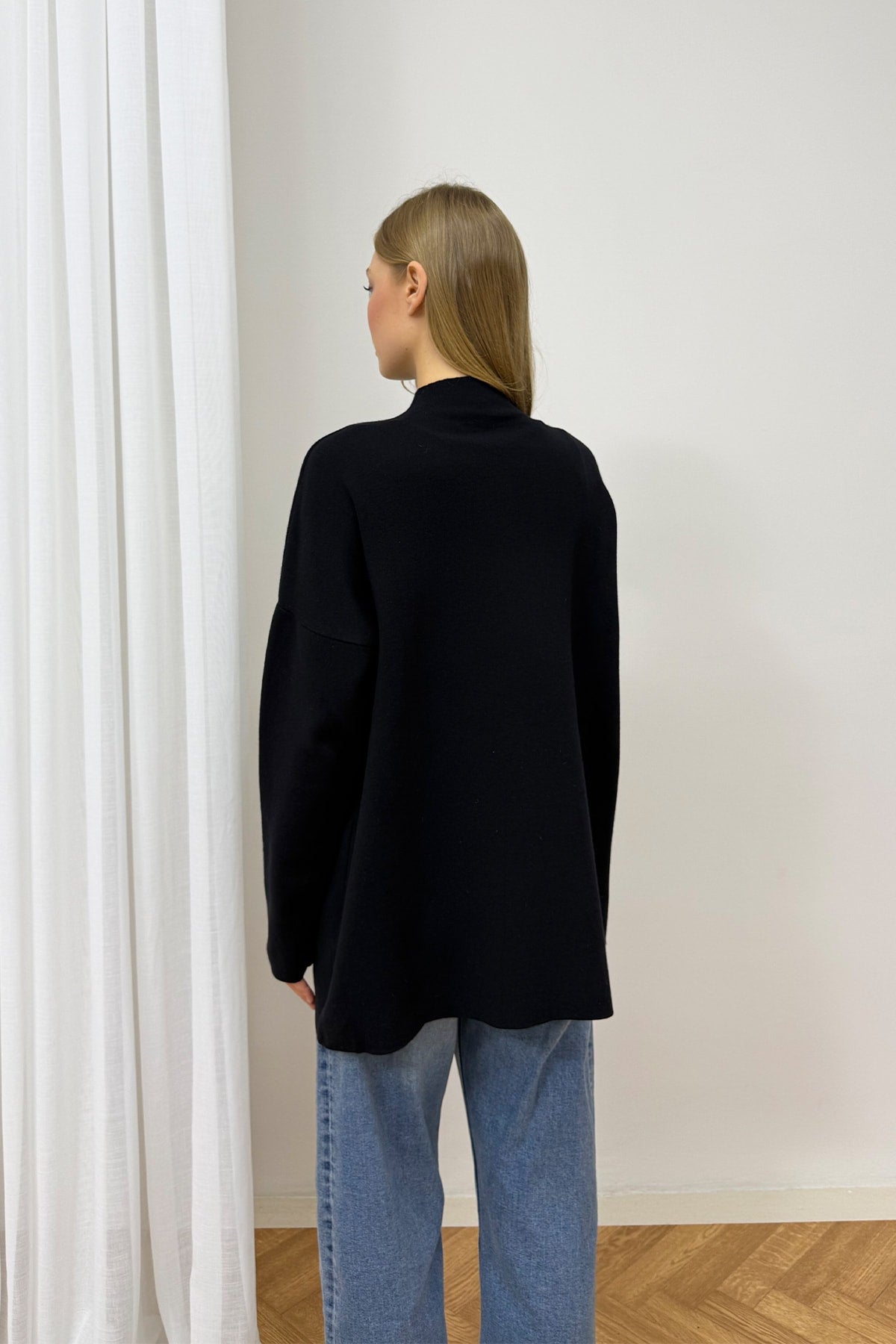Fermuar Detaylı Triko Tunik 87-2670