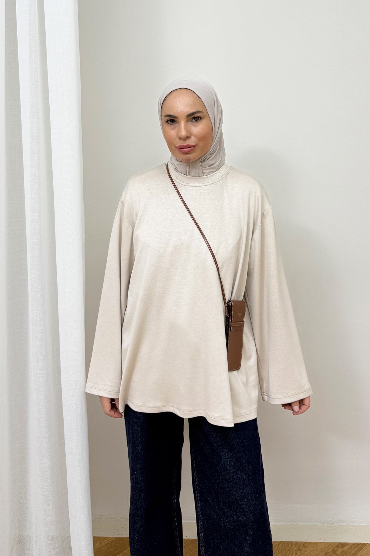 Şal Detaylı Tunik 3-4585