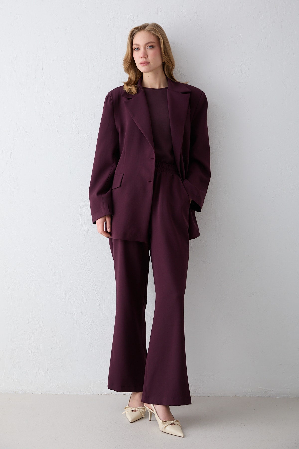 Oversize Ceketli Takım 32-2734