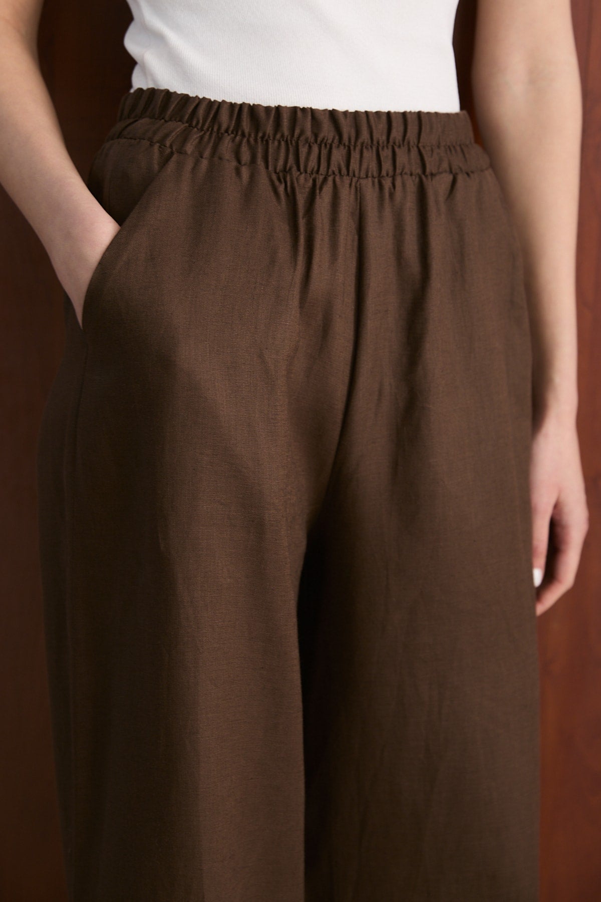 Keten Pantolon 32-2765-1 Kadın Pantolon