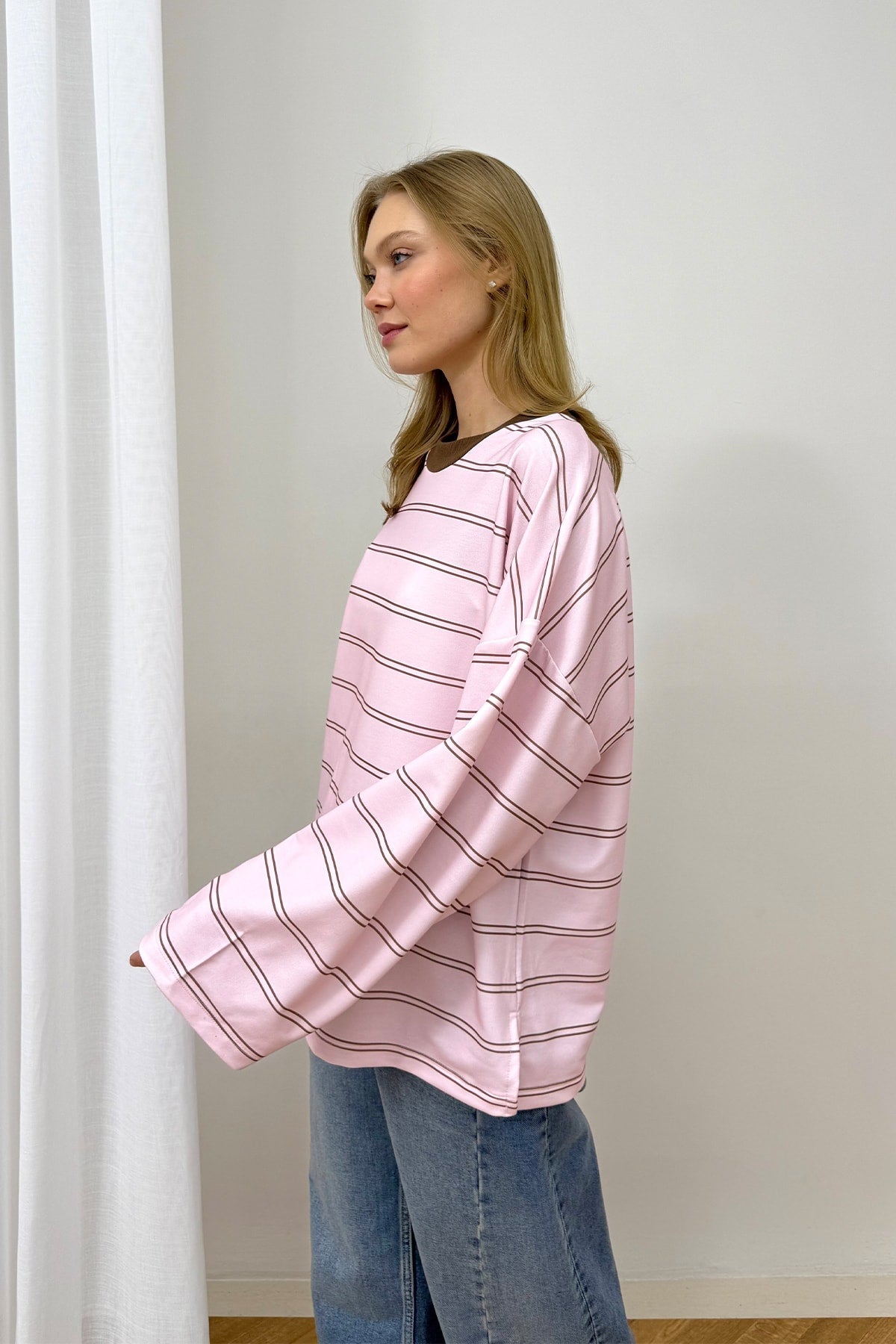 Çizgili Basic Tunik 79-7020