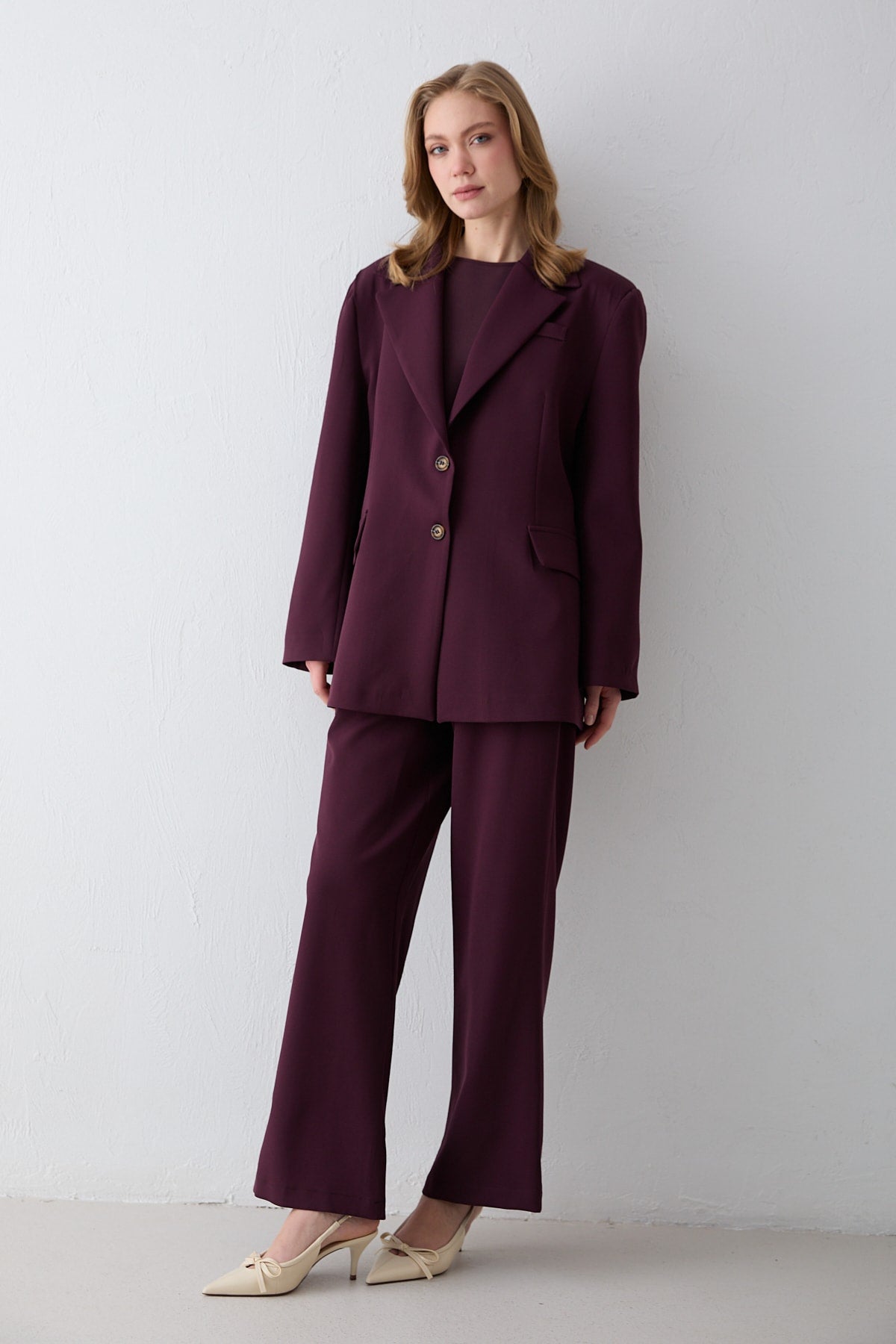 Oversize Ceketli Takım 32-2734