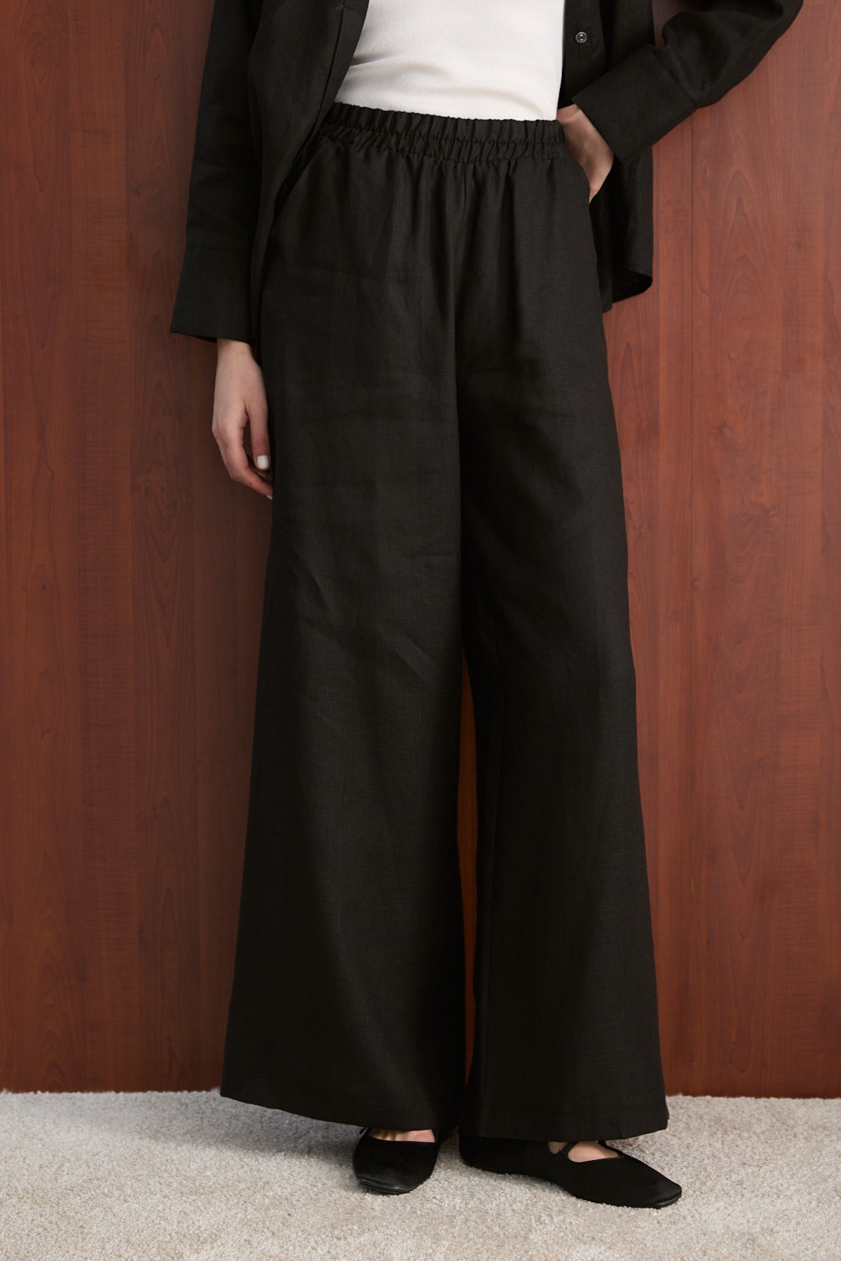 Keten Pantolon 32-2765-1 Kadın Pantolon