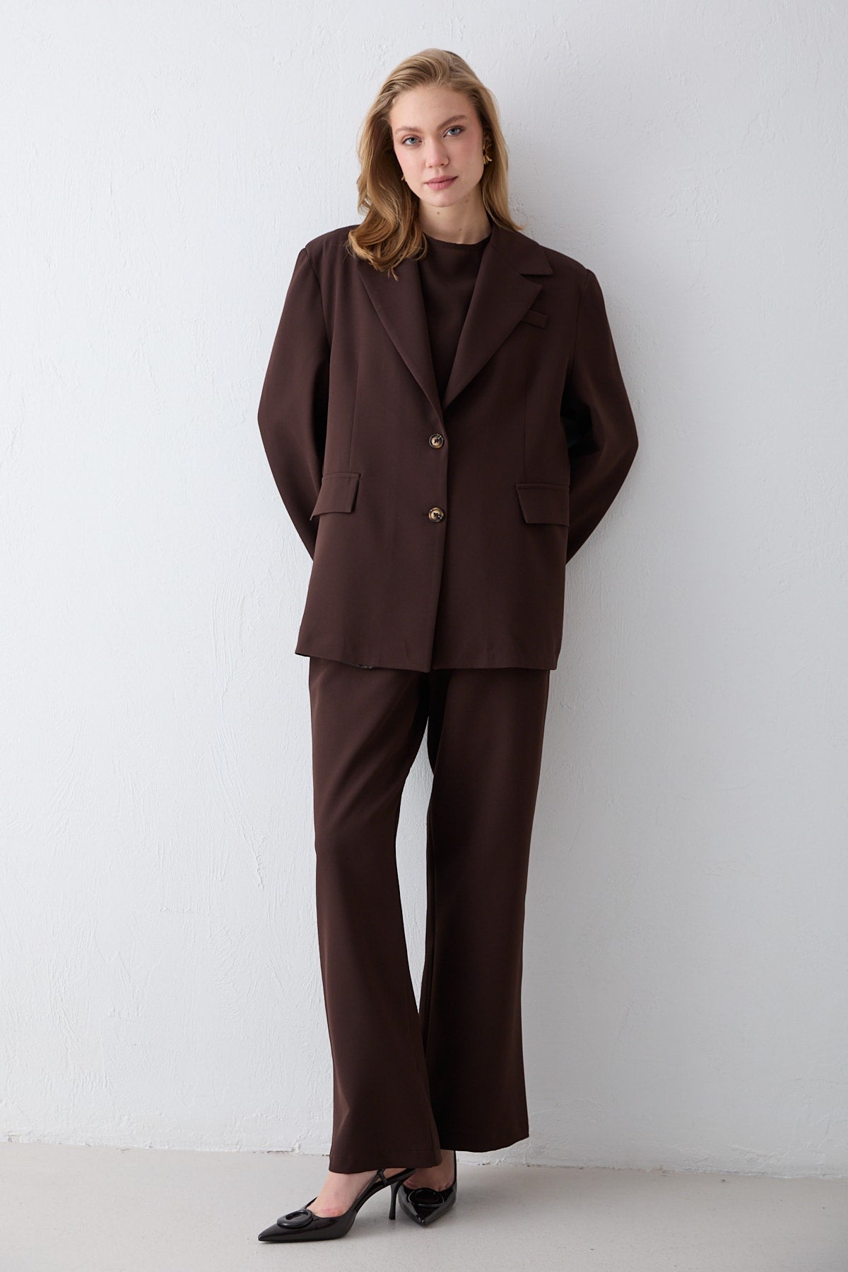 Oversize Ceketli Takım 32-2734