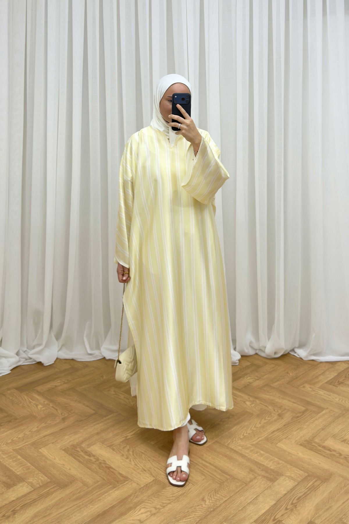 Çizgili Yırtmaçlı Tunik 3-4536