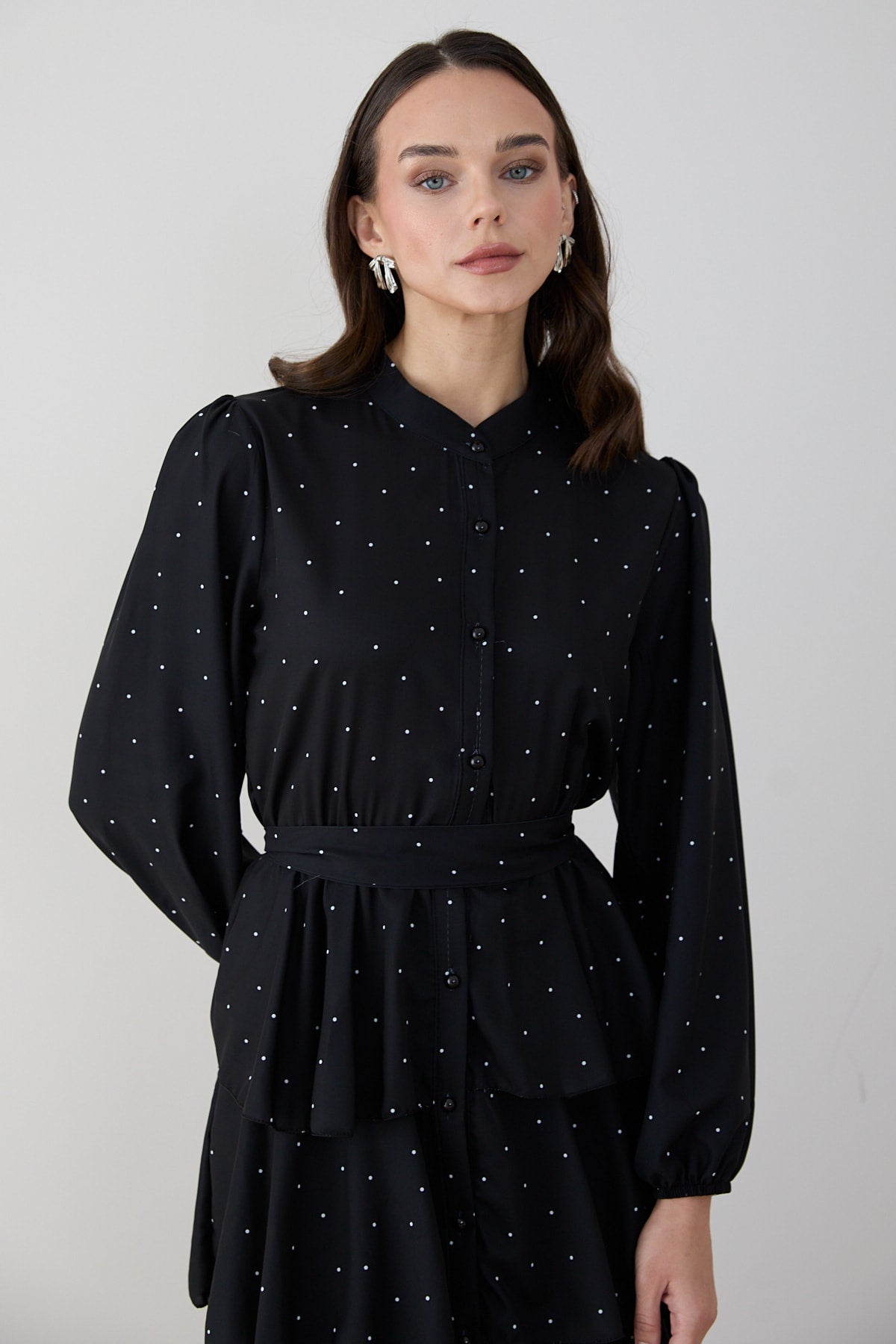Puantiye Kat Kat Elbise 32-2875