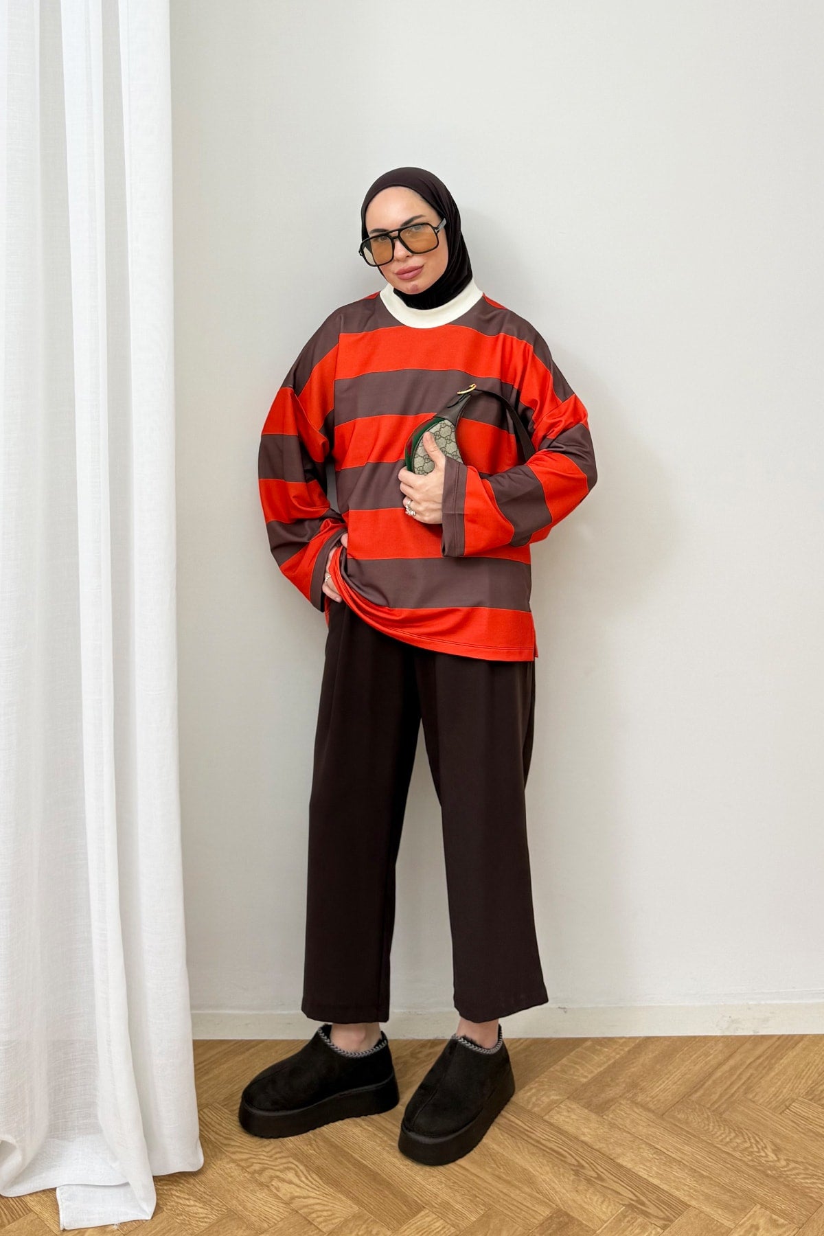 Çizgili Basic Tunik 79-7020
