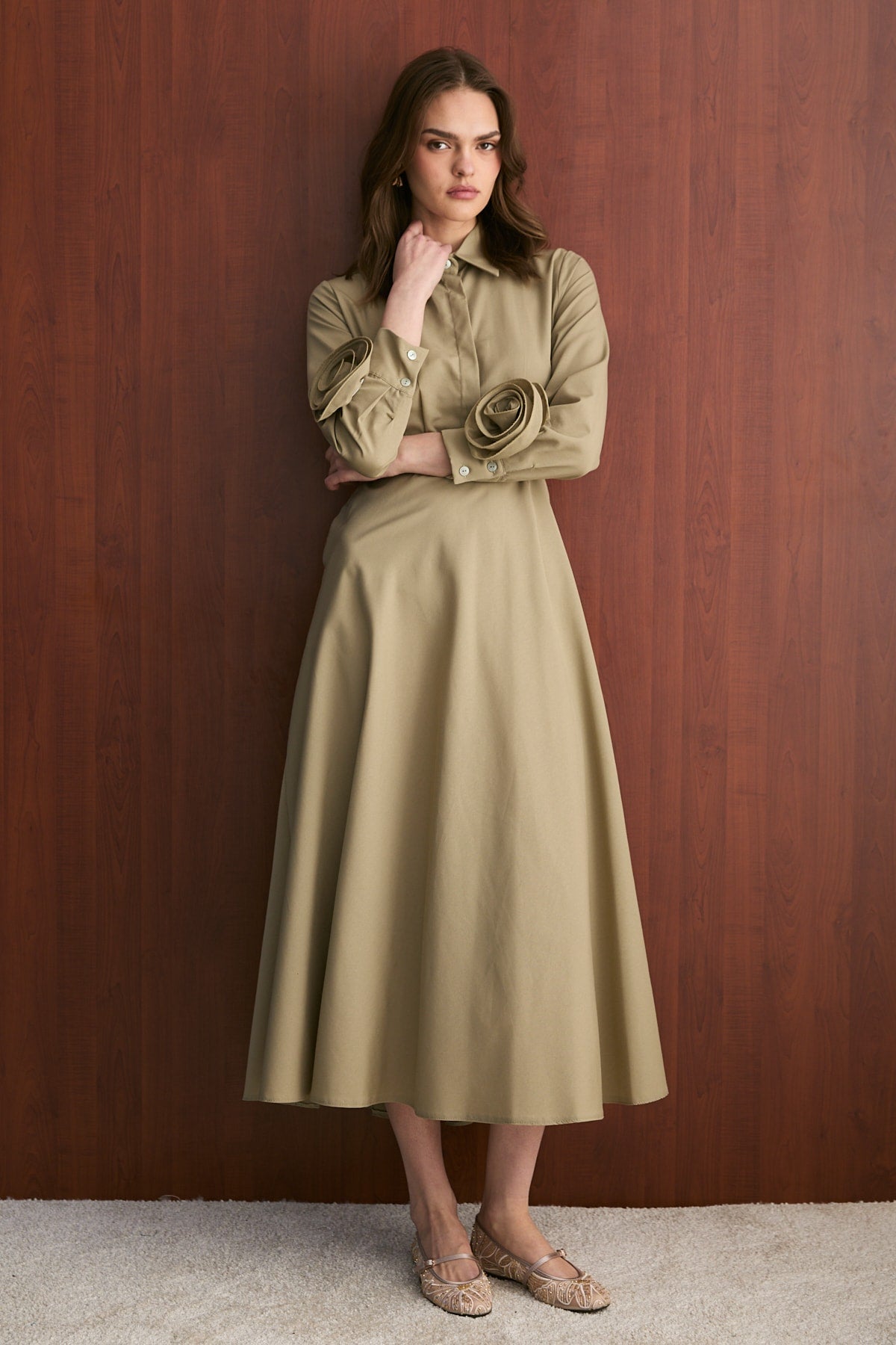 Poplin Elbise 32-2739