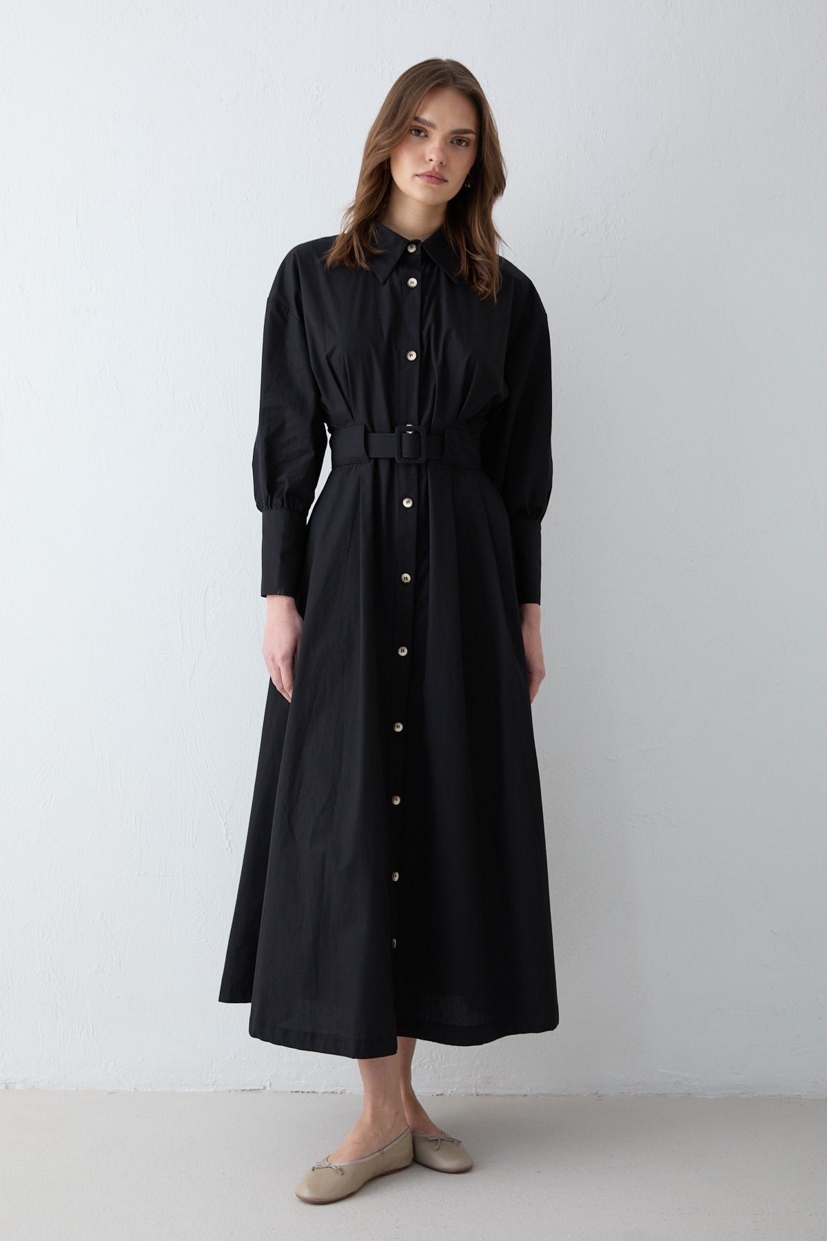 Poplin Elbise 32-2707