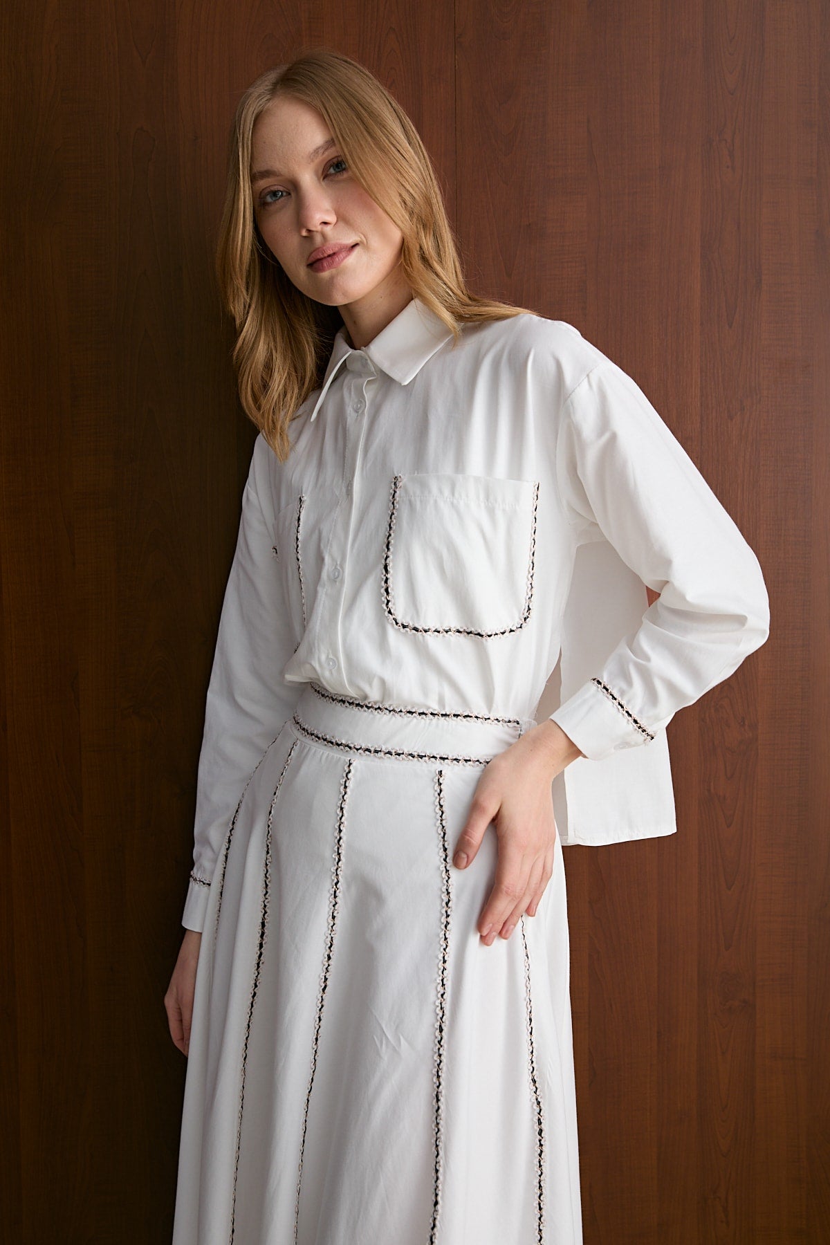 Poplin Etekli Takım 32-2607