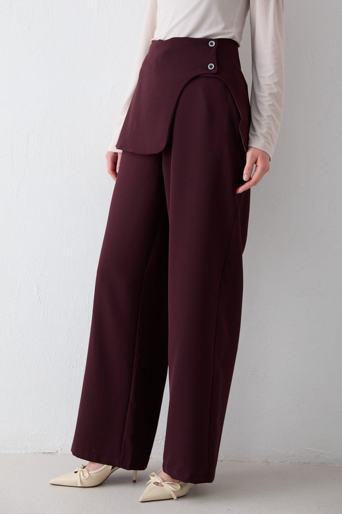 Korsaj Detaylı Pantolon 32-2702