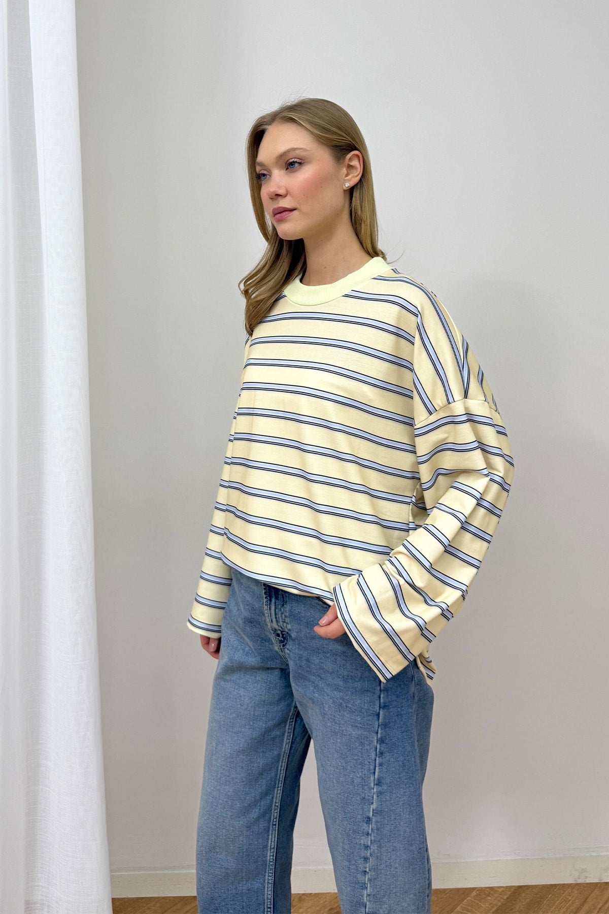 Çizgili Basic Tunik 79-7020