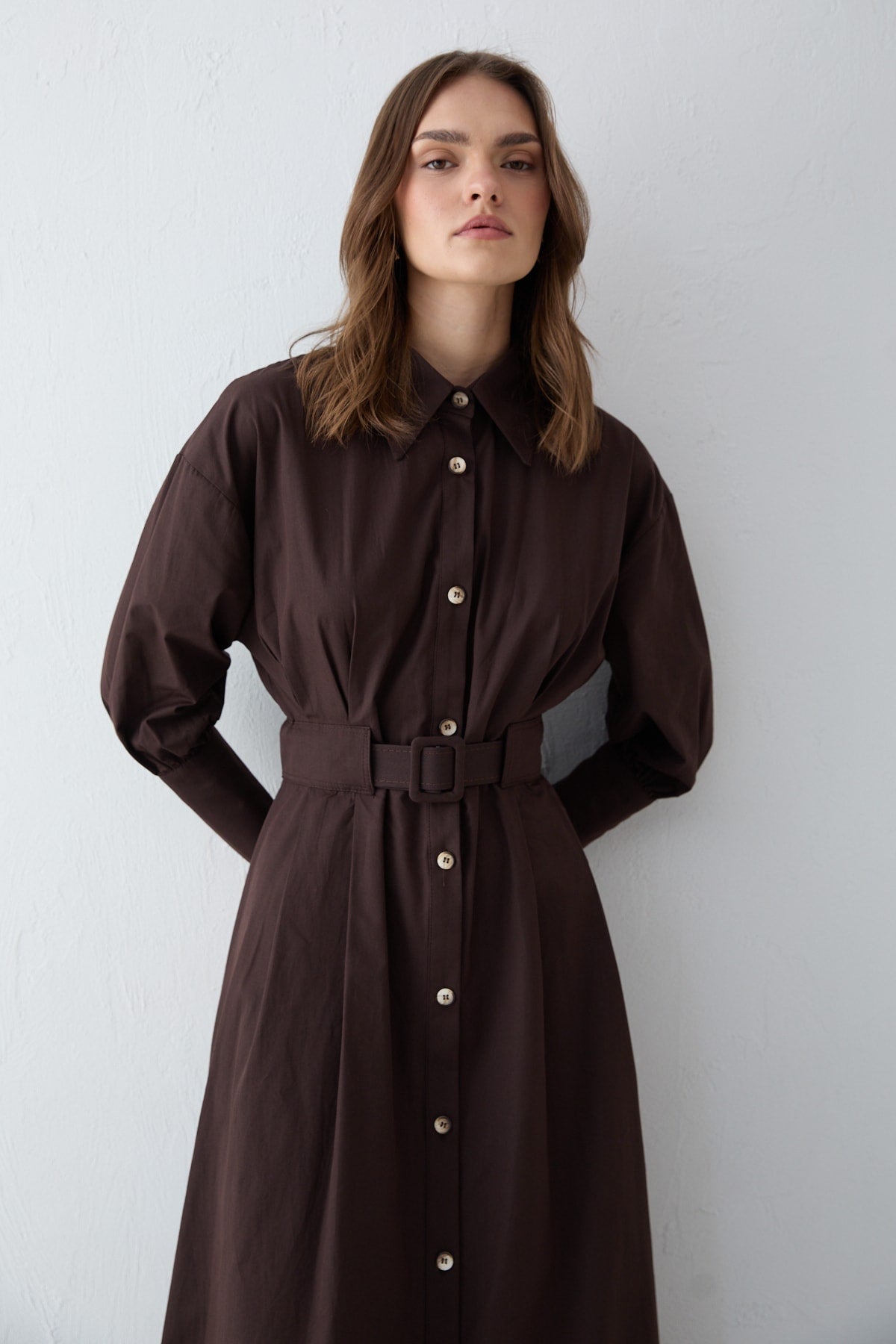 Poplin Elbise 32-2707