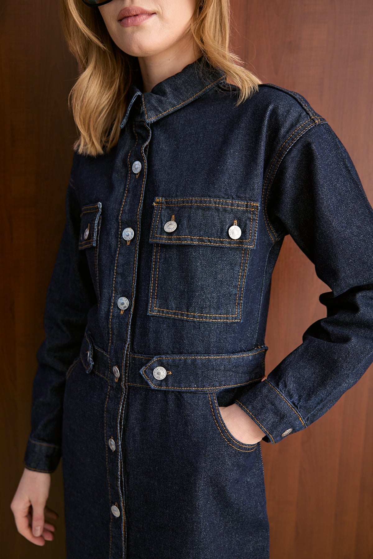 Denim Elbise 32-8100