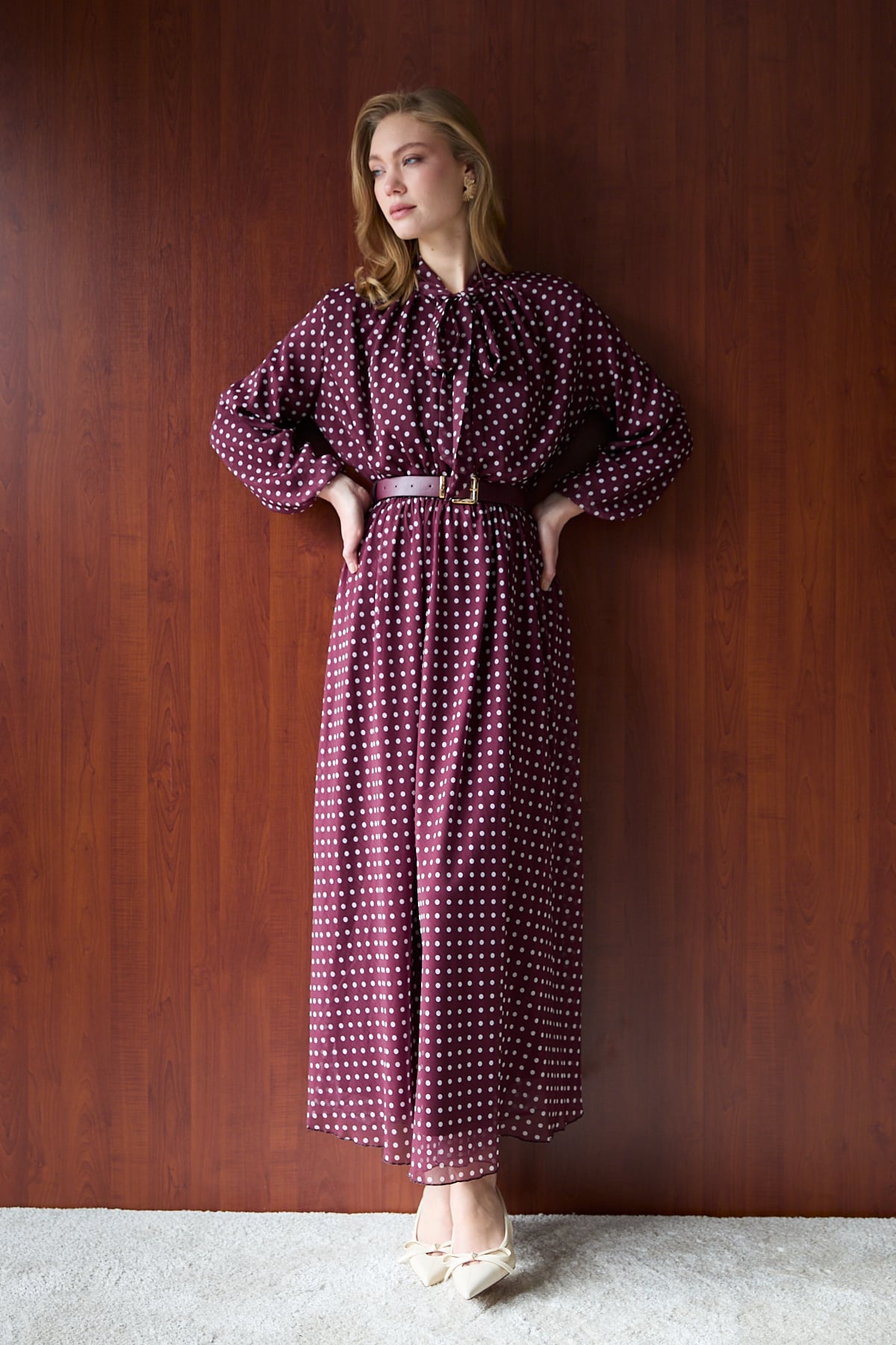 Puantiye Elbise 32-2724