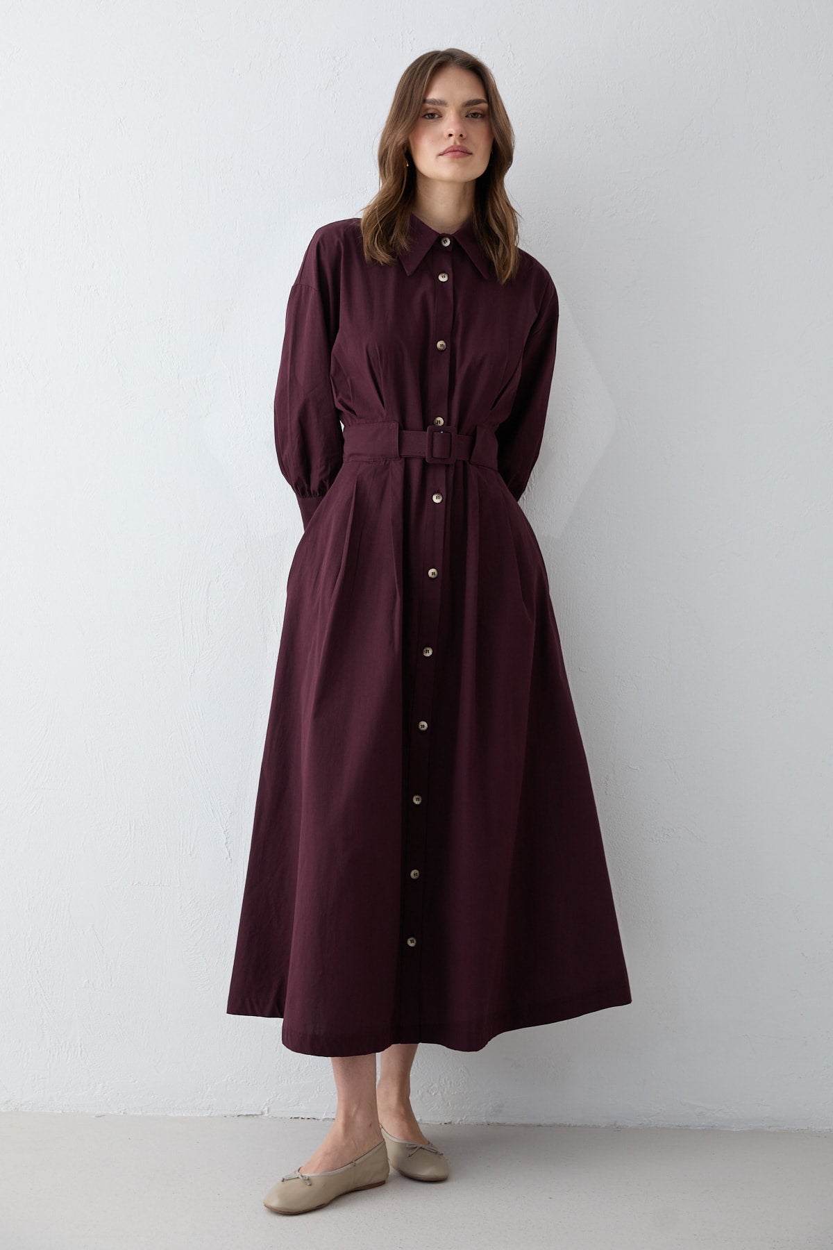 Poplin Elbise 32-2707