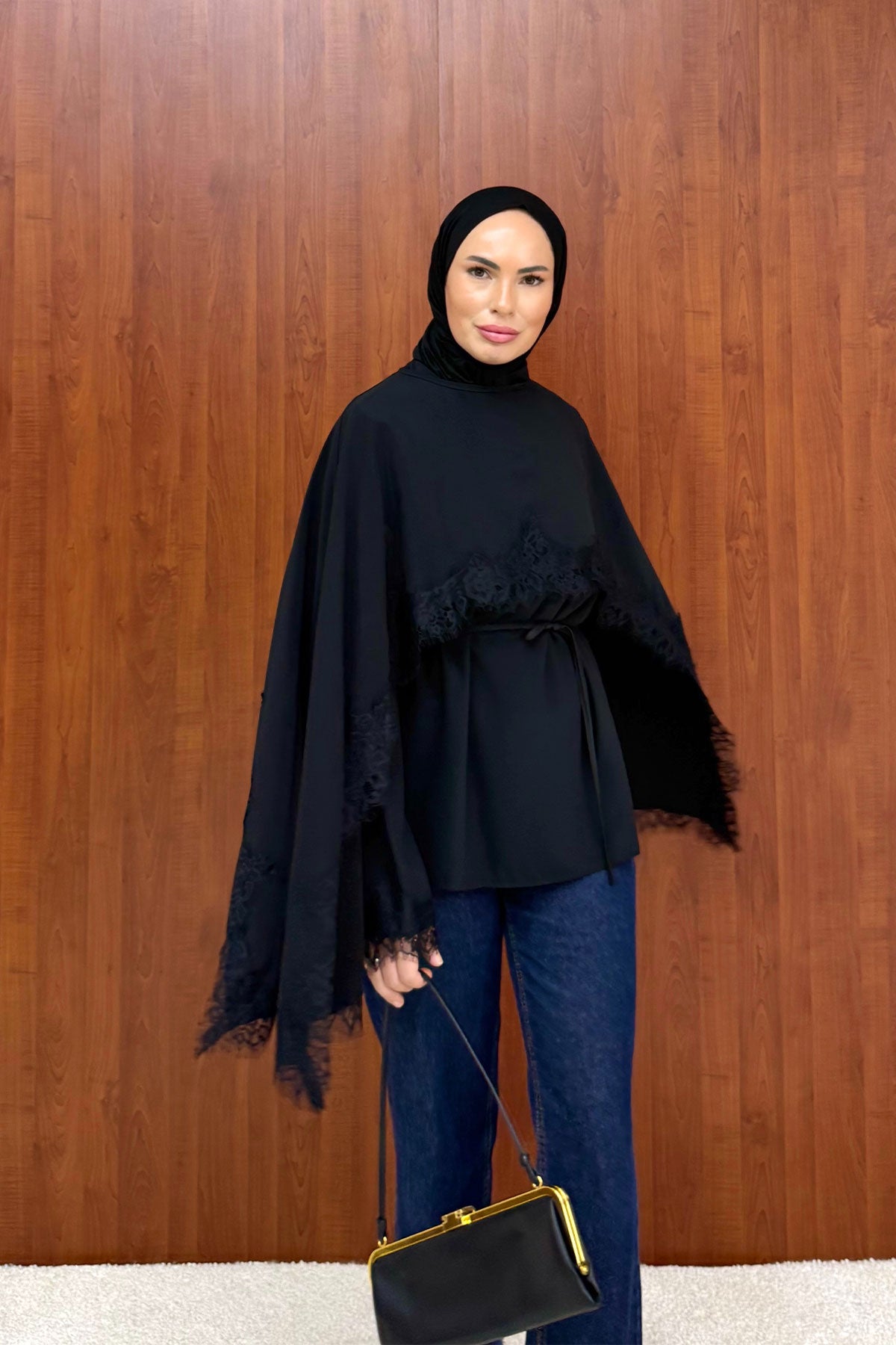 Dantelli Pelerin Tunik 32-2886