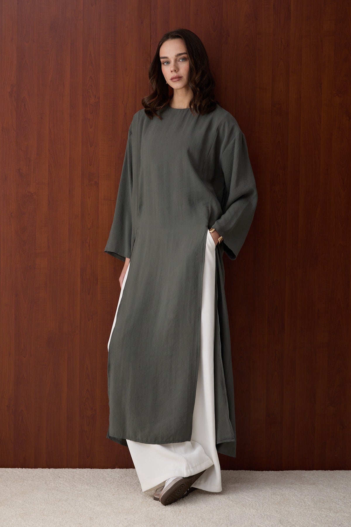 Yırtmaçlı Modal Tunik 32-2880