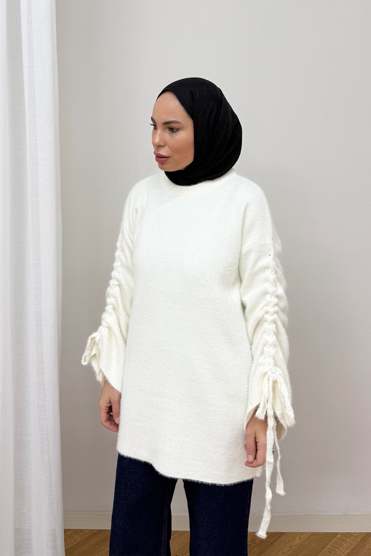 Kolu Bağlamalı Triko Kazak 80-8426