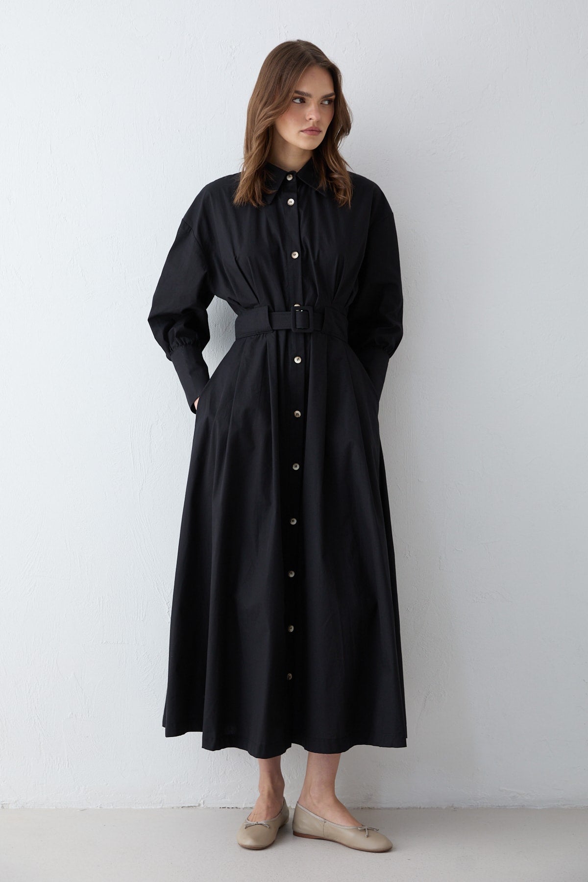 Poplin Elbise 32-2707