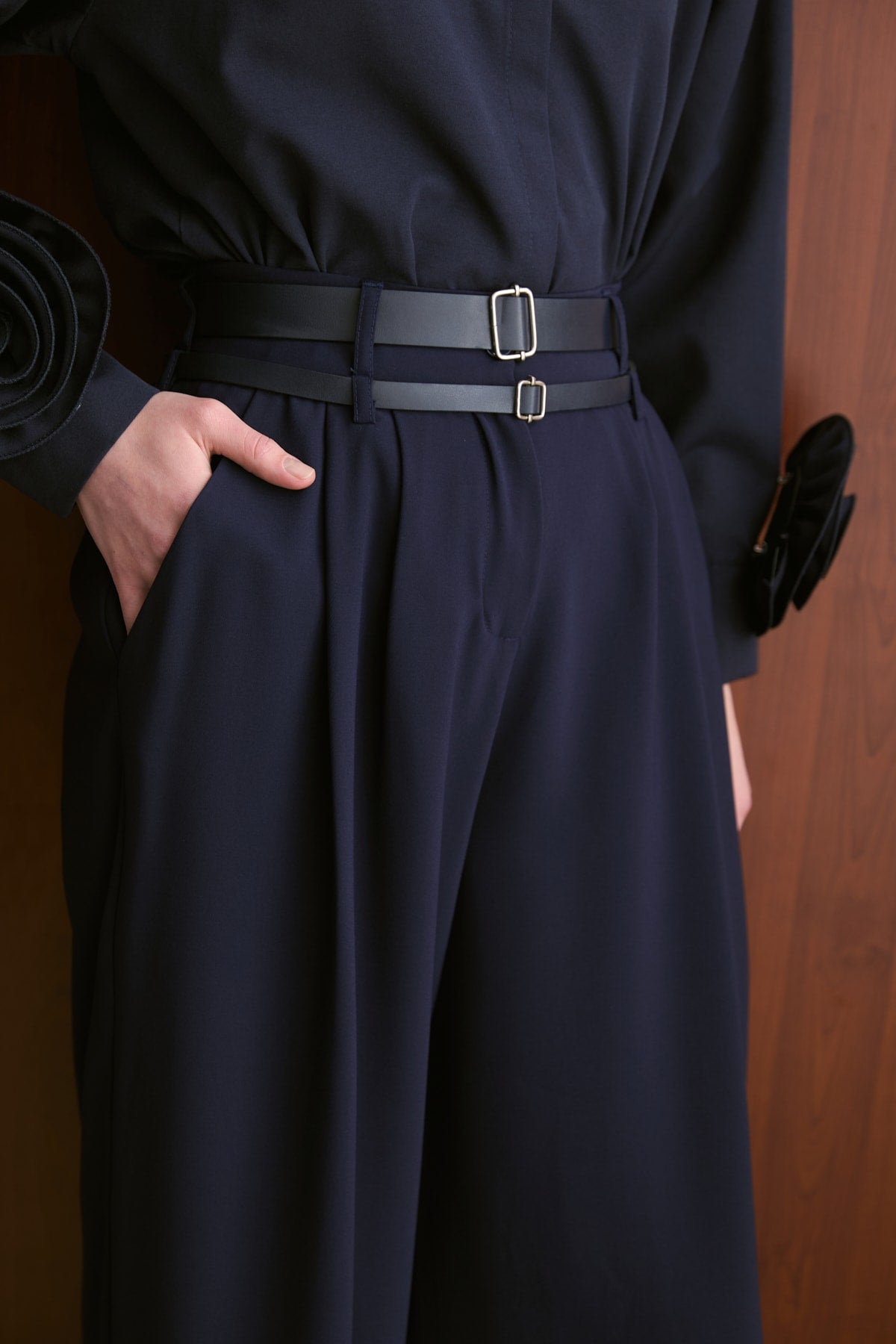 Çift Kemerli Pantolon 32-2740