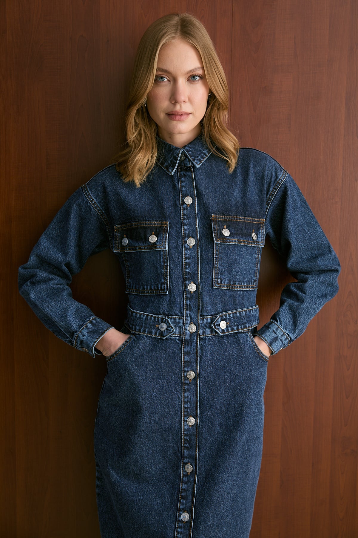 Denim Elbise 32-8100