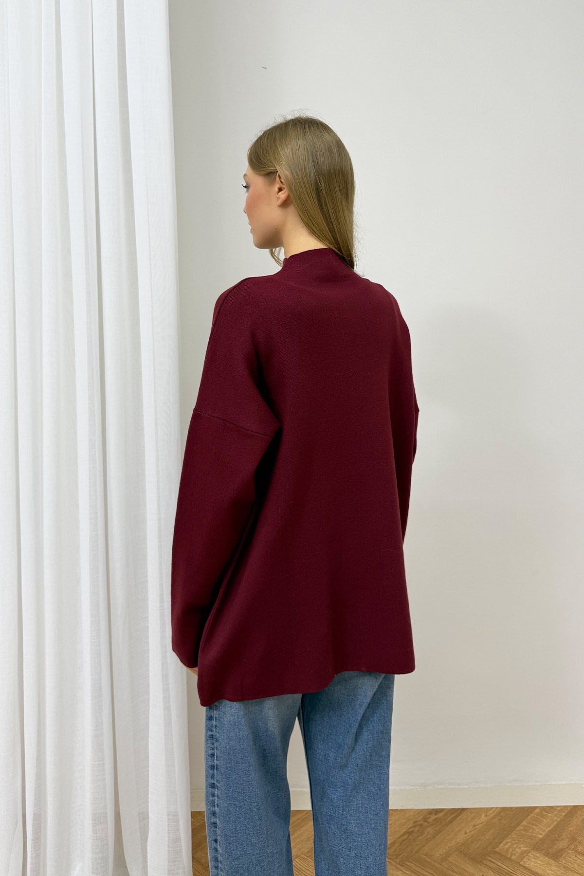 Fermuar Detaylı Triko Tunik 87-2670