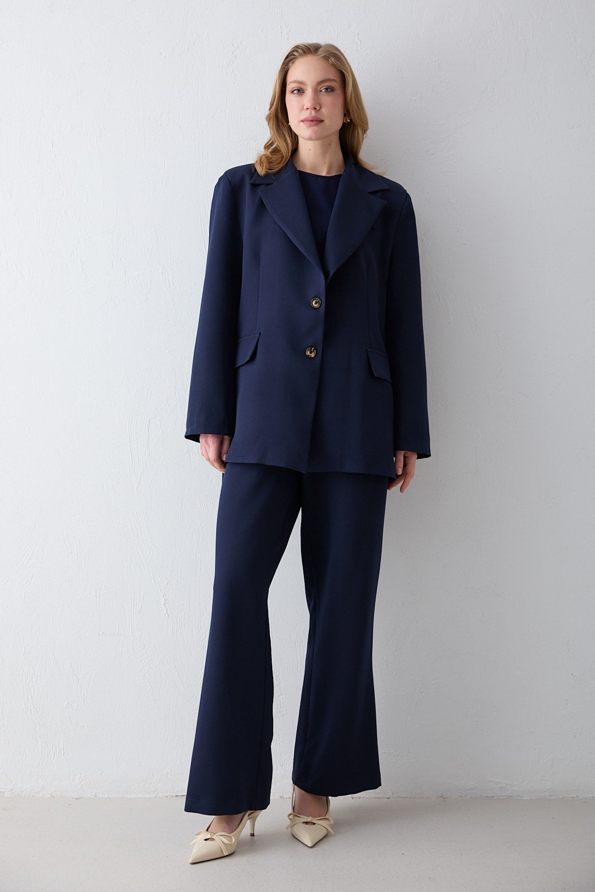 Oversize Ceketli Takım 32-2734