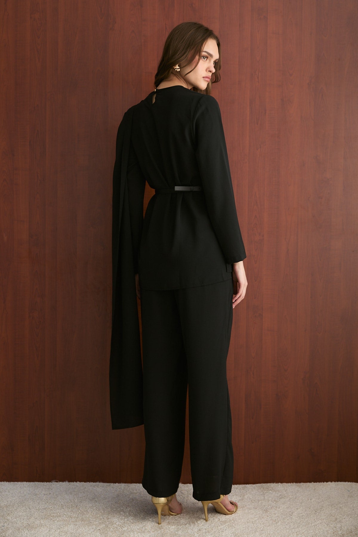 Kemerli Şal Detaylı Takım 32-2606