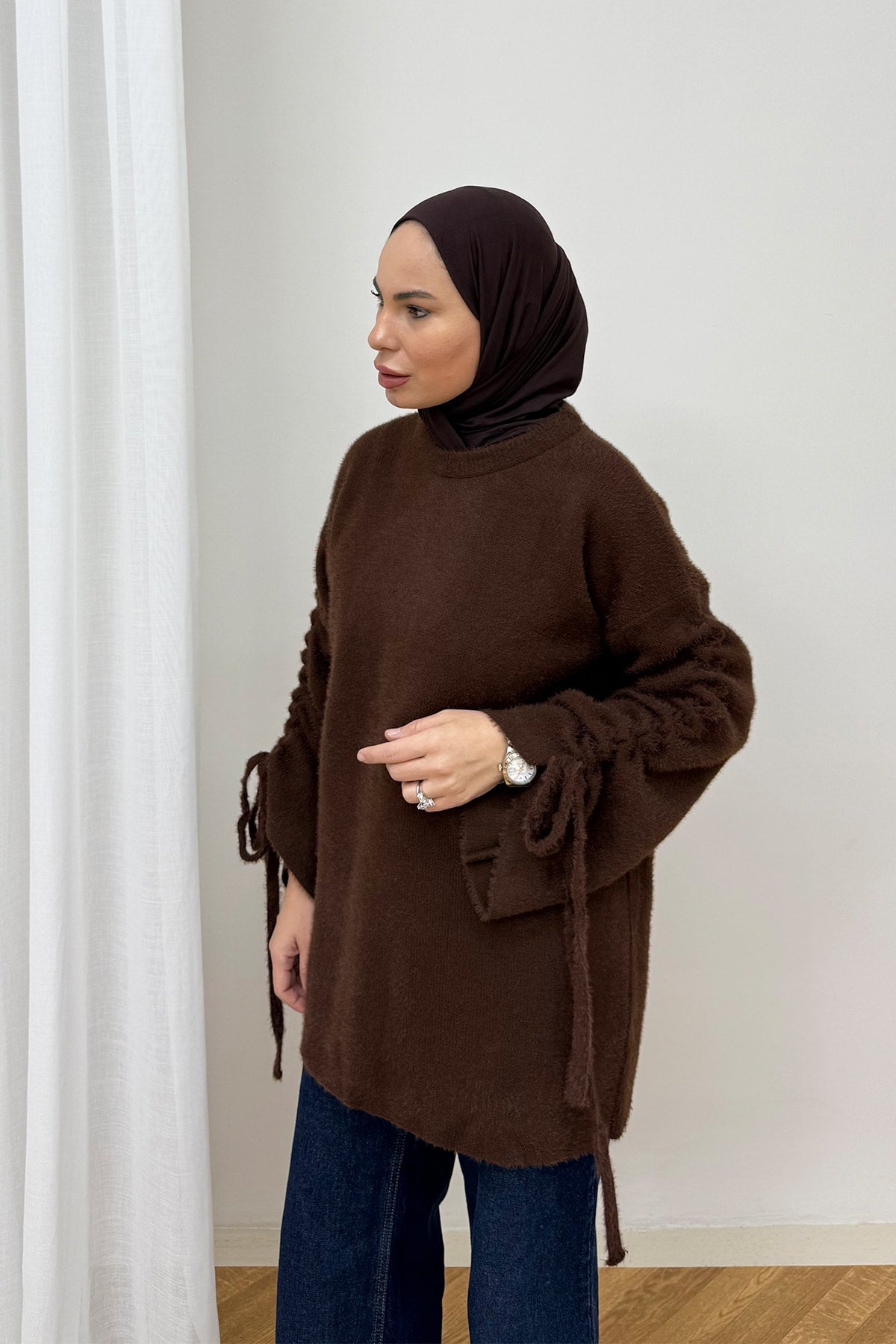 Kolu Bağlamalı Triko Kazak 80-8426