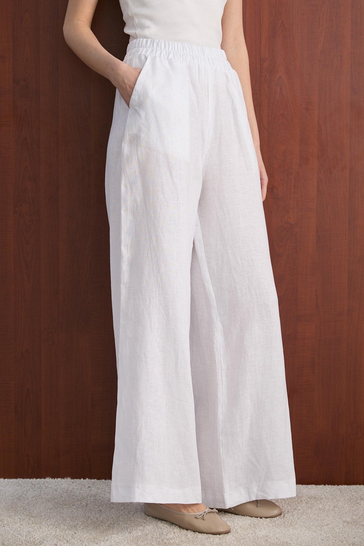 Keten Pantolon 32-2765-1 Kadın Pantolon