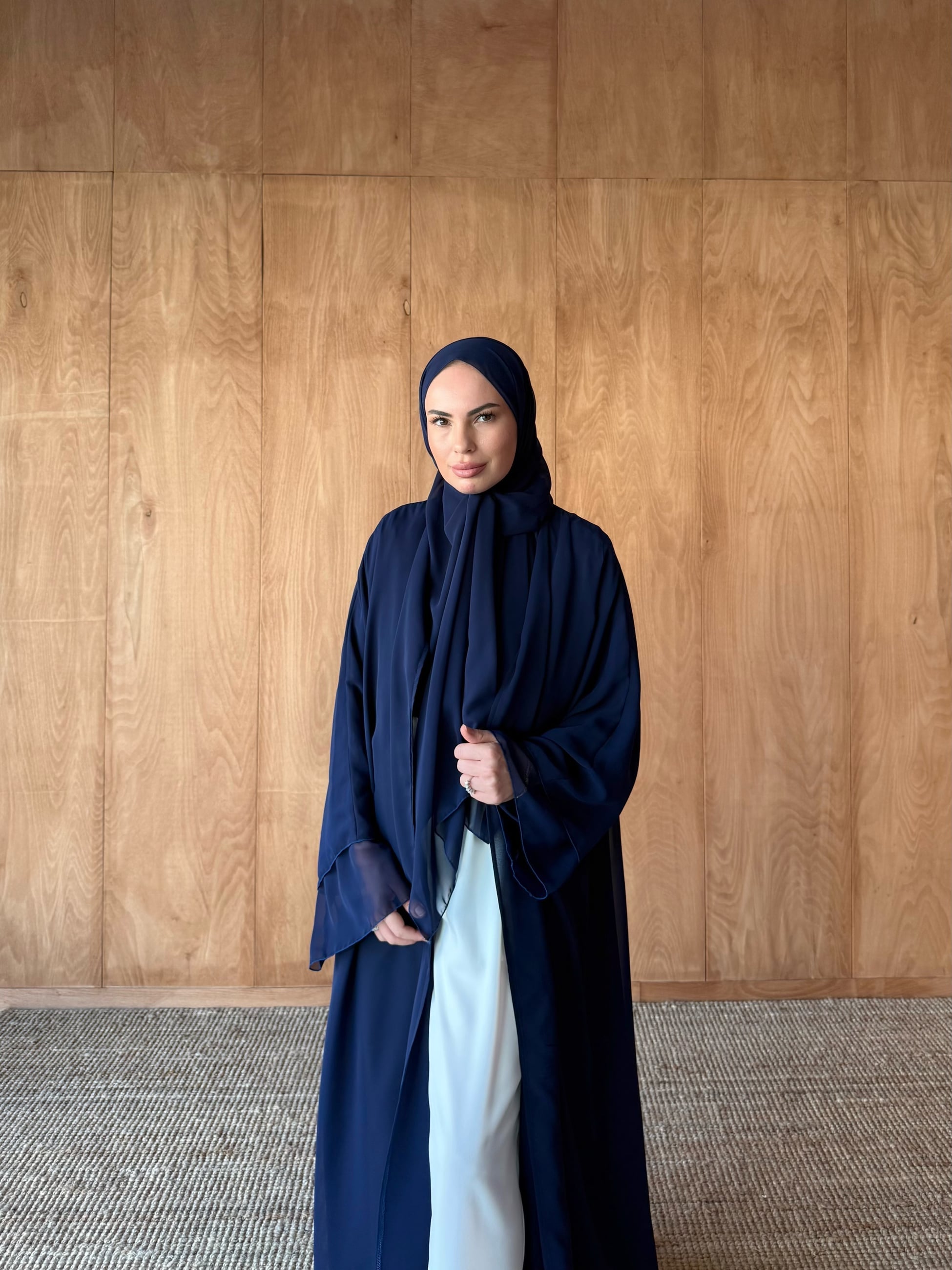 Şallı Şifon Abaya 32-2905