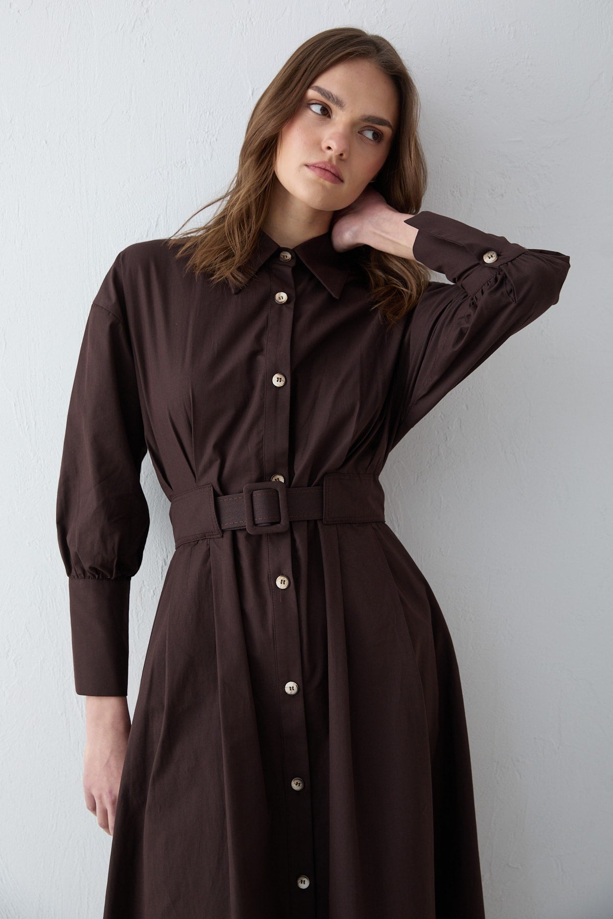 Poplin Elbise 32-2707