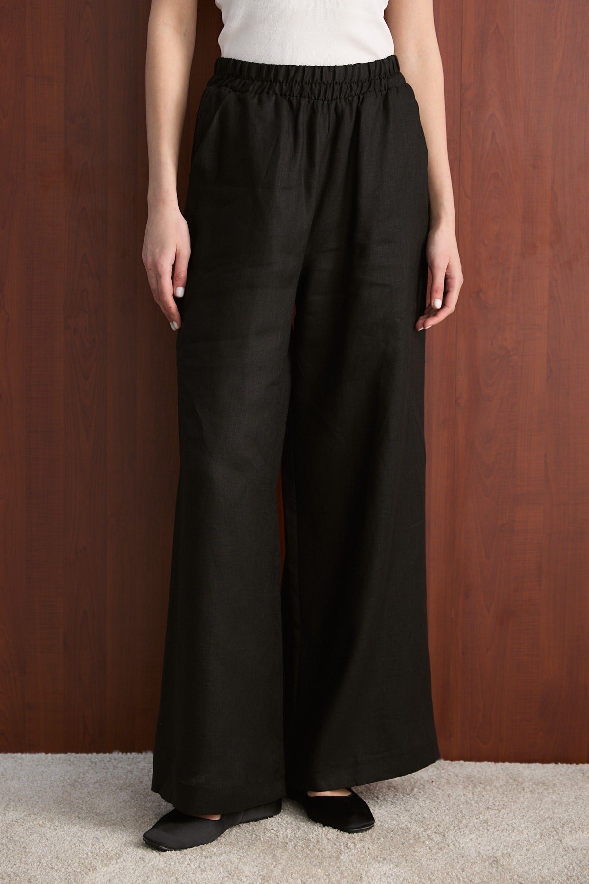Keten Pantolon 32-2765-1 Kadın Pantolon