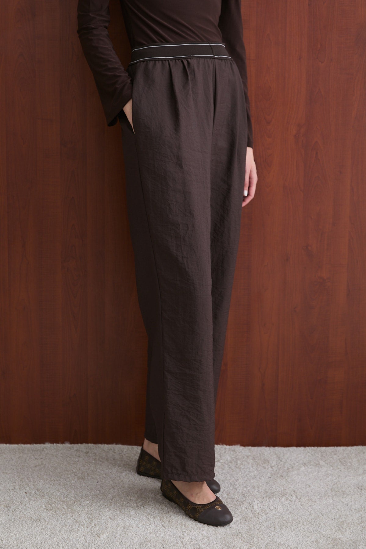 Lastik Detaylı Pantolon 32-2736