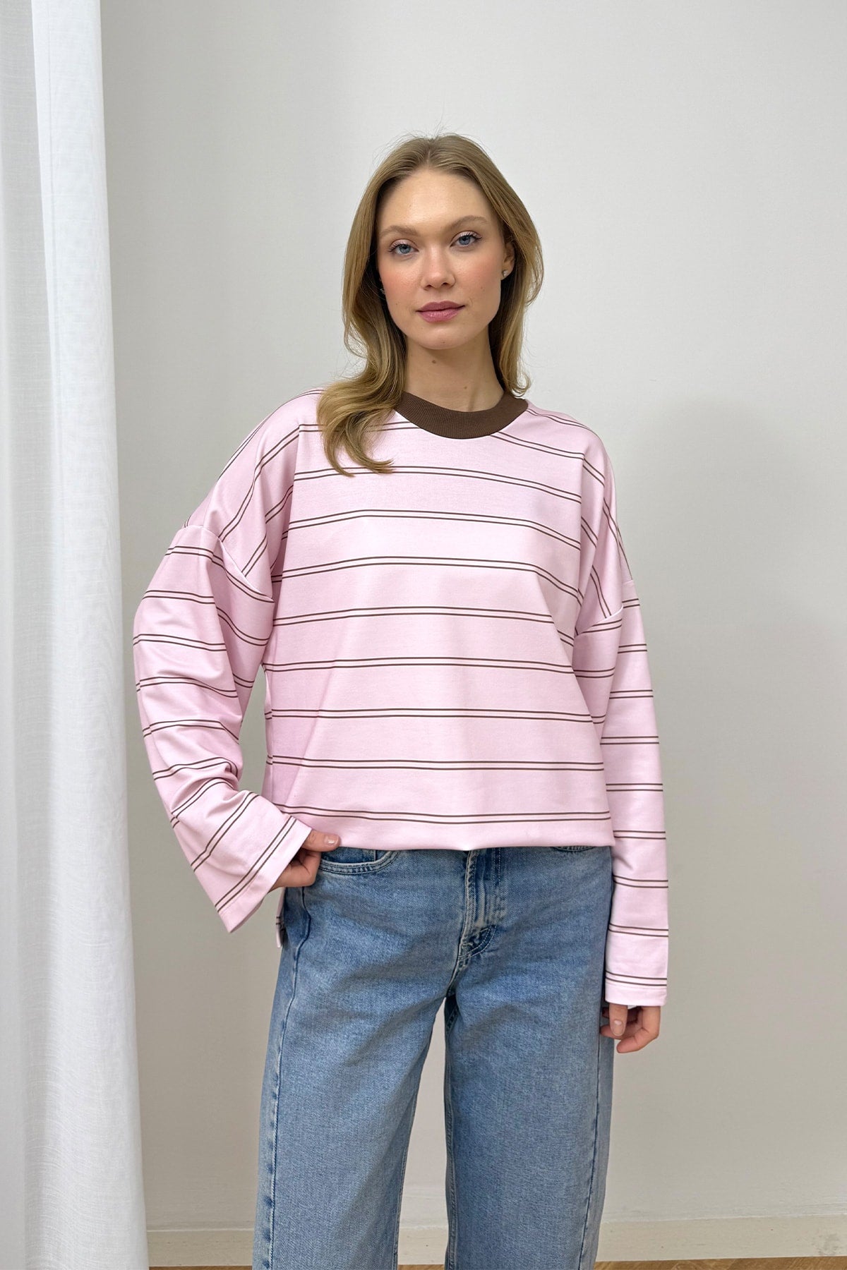Çizgili Basic Tunik 79-7020