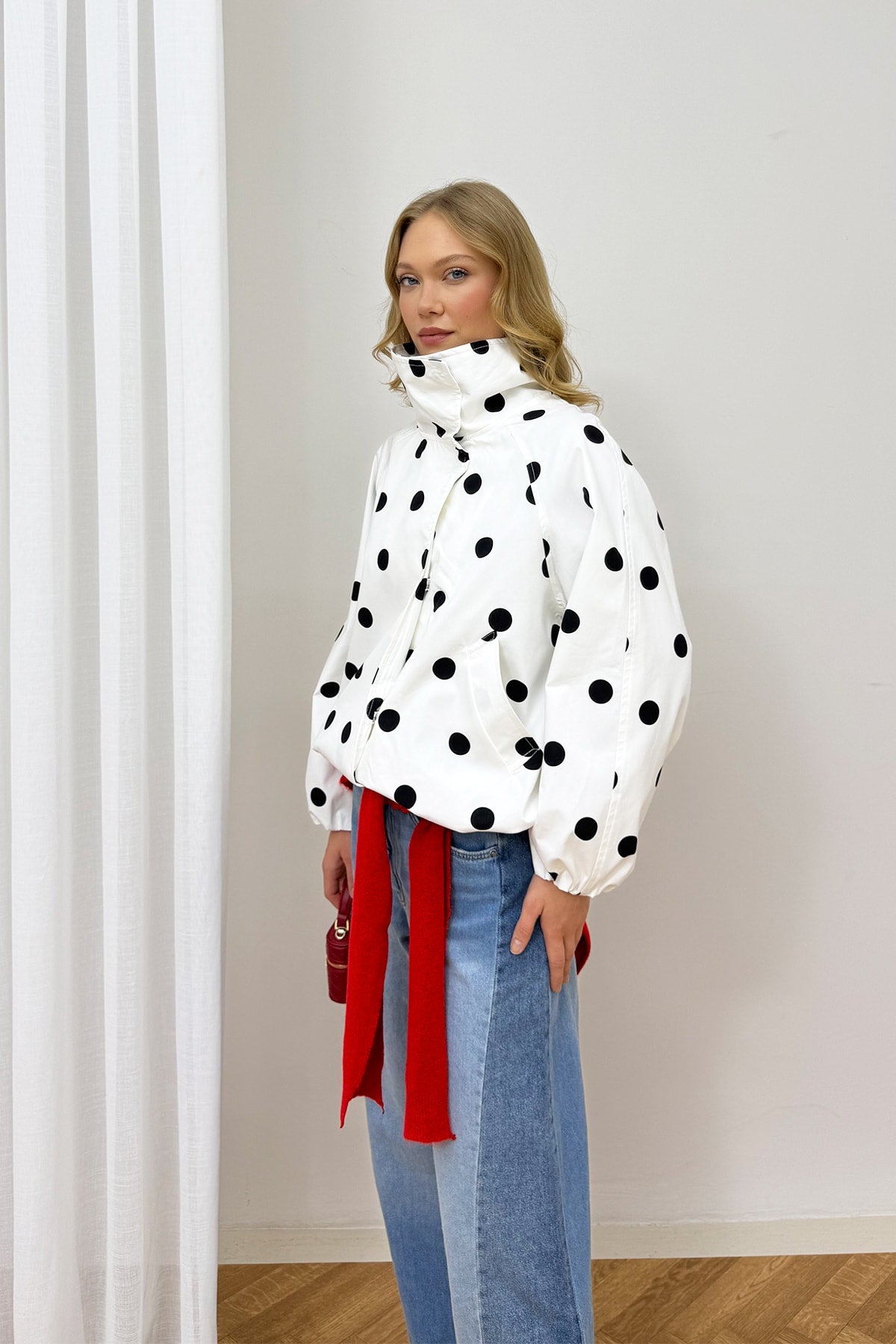 Puantiye Bomber Ceket 12-70208