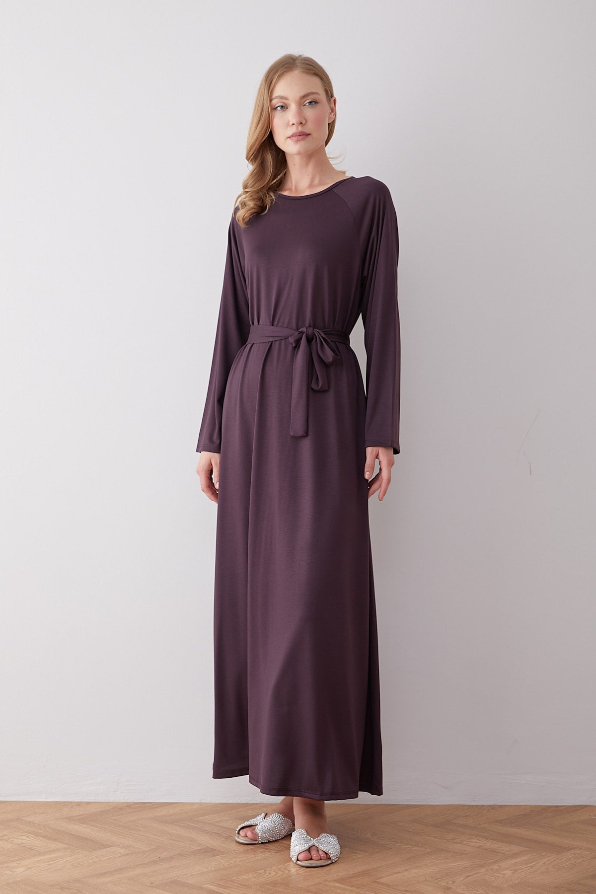Kuşaklı Elbise 68-6402