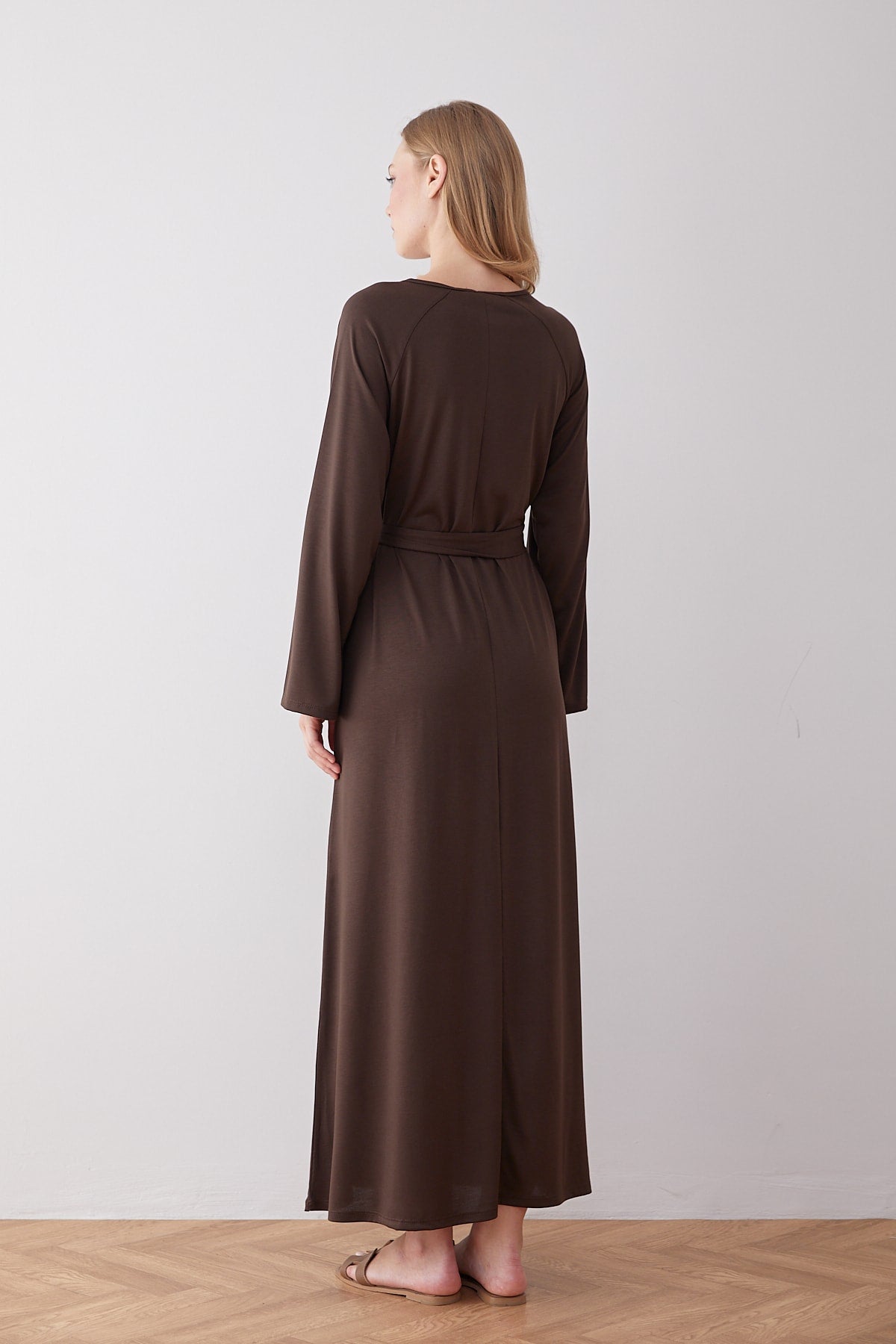 Kuşaklı Elbise 68-6402