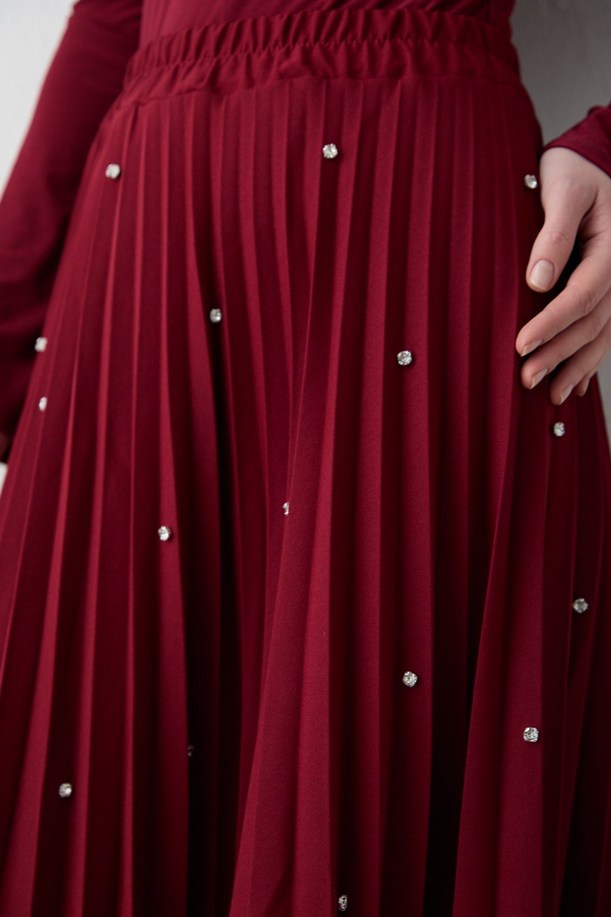 Taşlı Pilise Etek 32-3541-1
