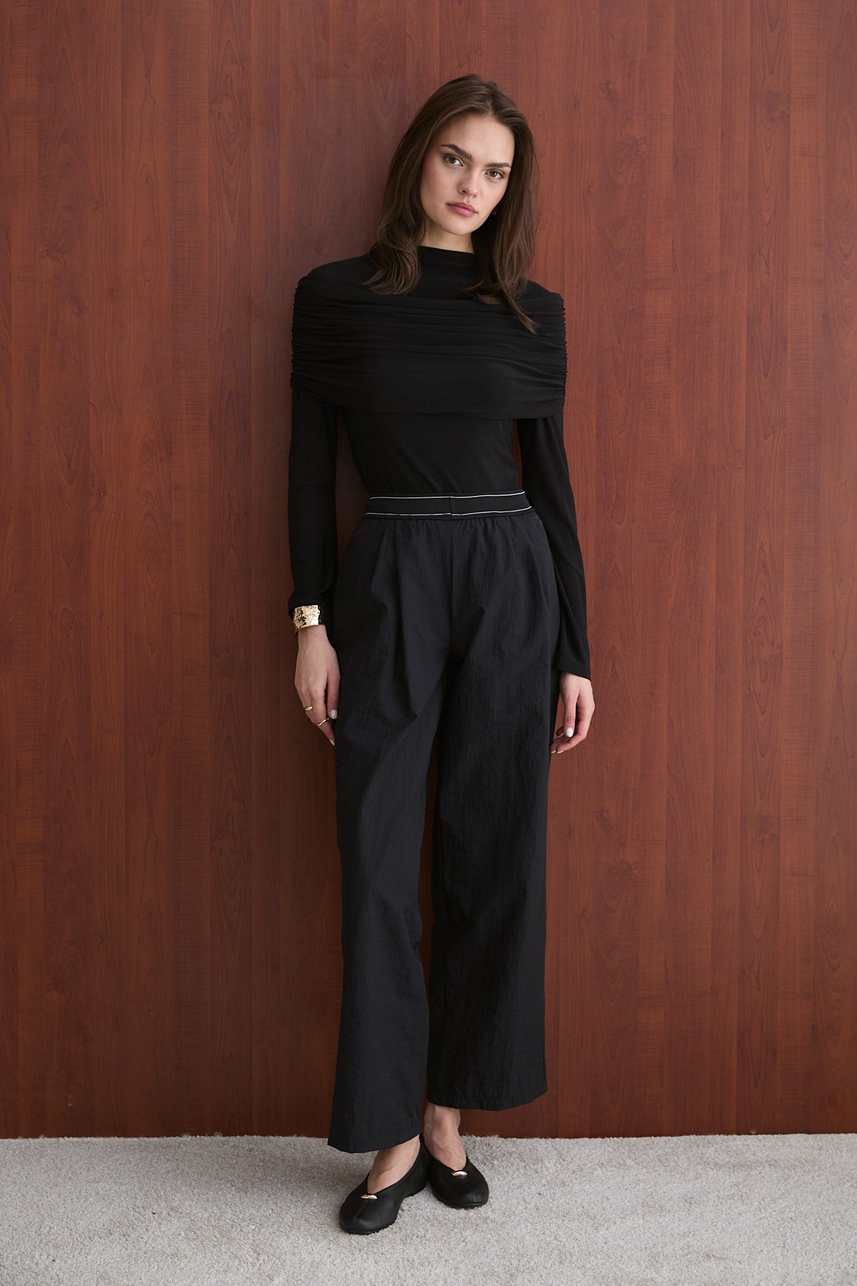 Lastik Detaylı Pantolon 32-2736