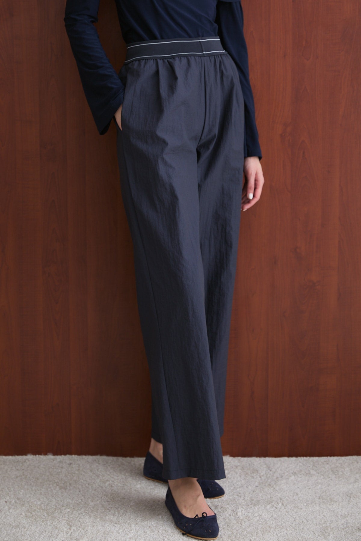 Lastik Detaylı Pantolon 32-2736