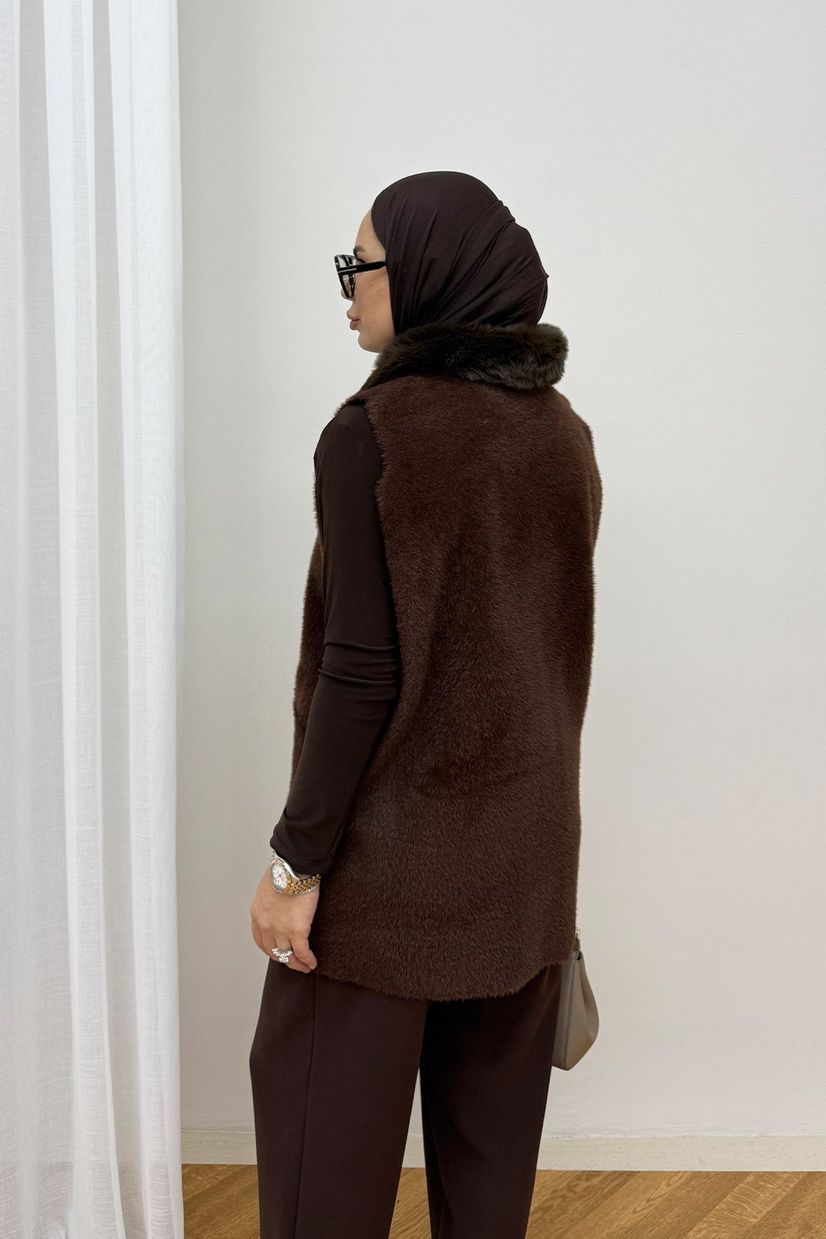 Kürk Yaka Yelek 87-26100